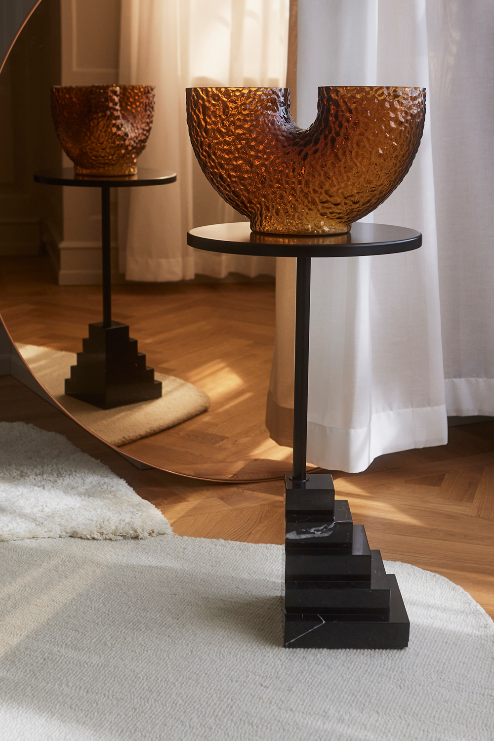 AYTM Solum Beistelltisch Schwarz 32x78