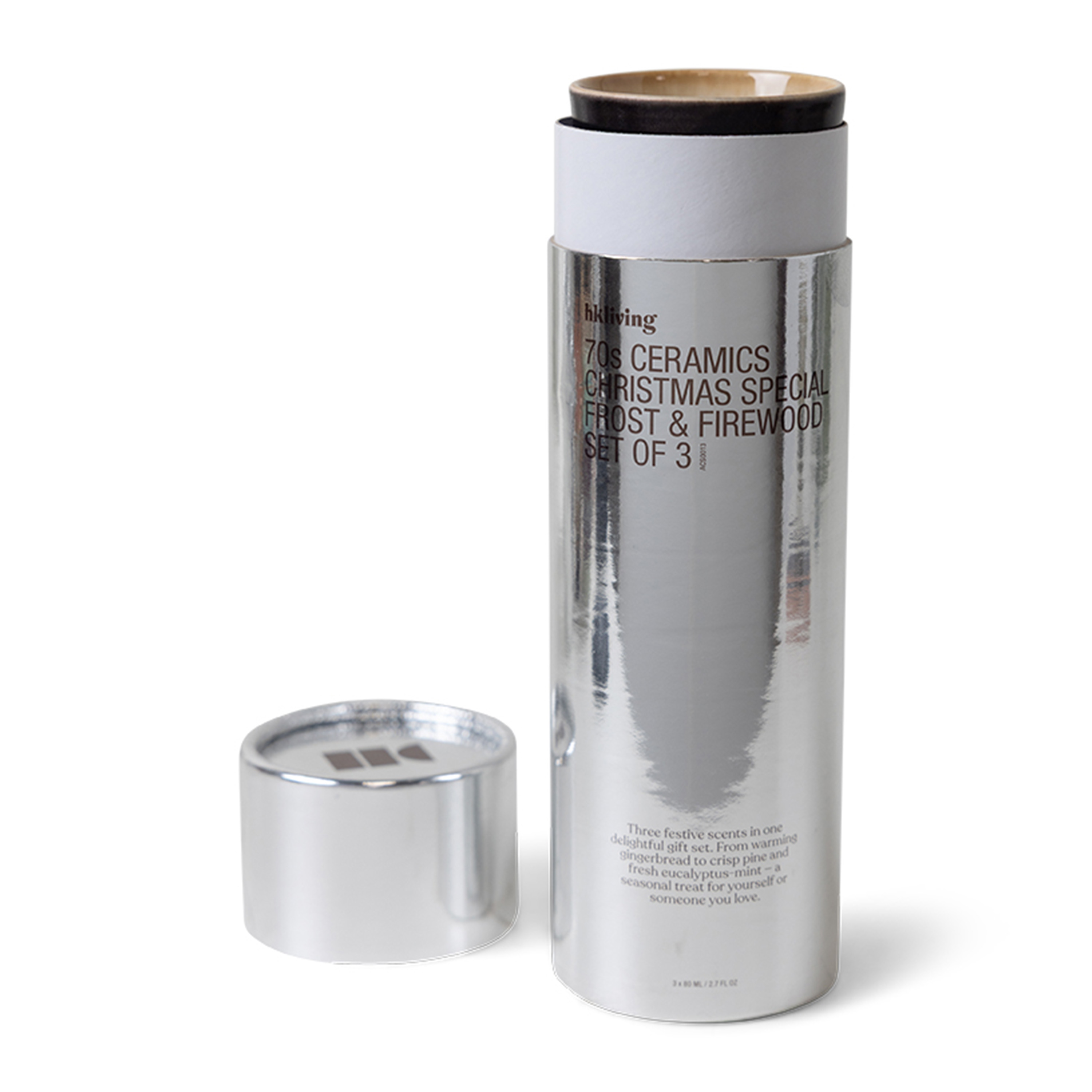 HKliving 70s Ceramics Tuoksukynttilät Christmas Special 3 kpl
