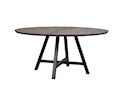 Carradale Matbord A-ben Brun/Svart Ø150