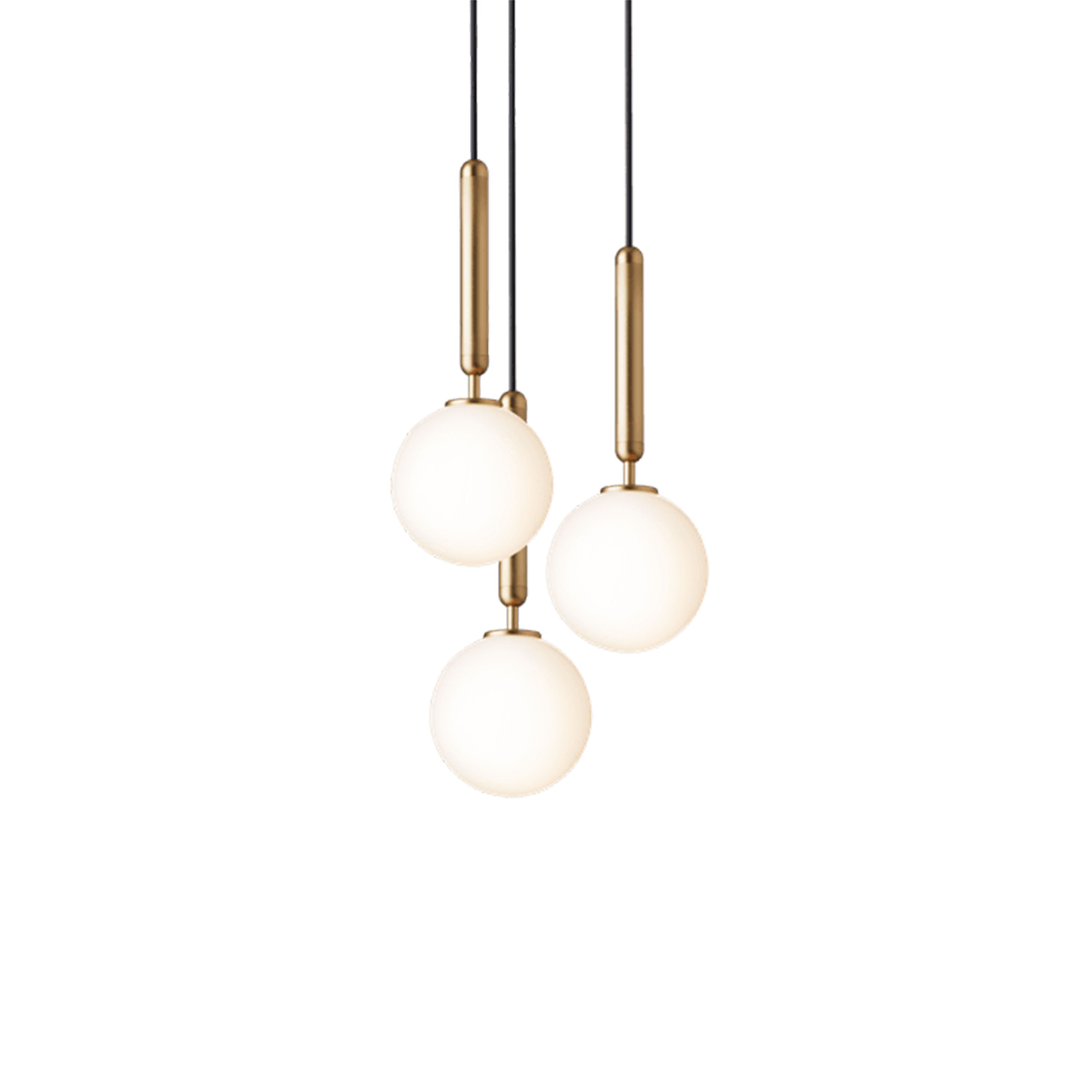 Nuura Miira 3 Taklampa Brass/Opal Ø31