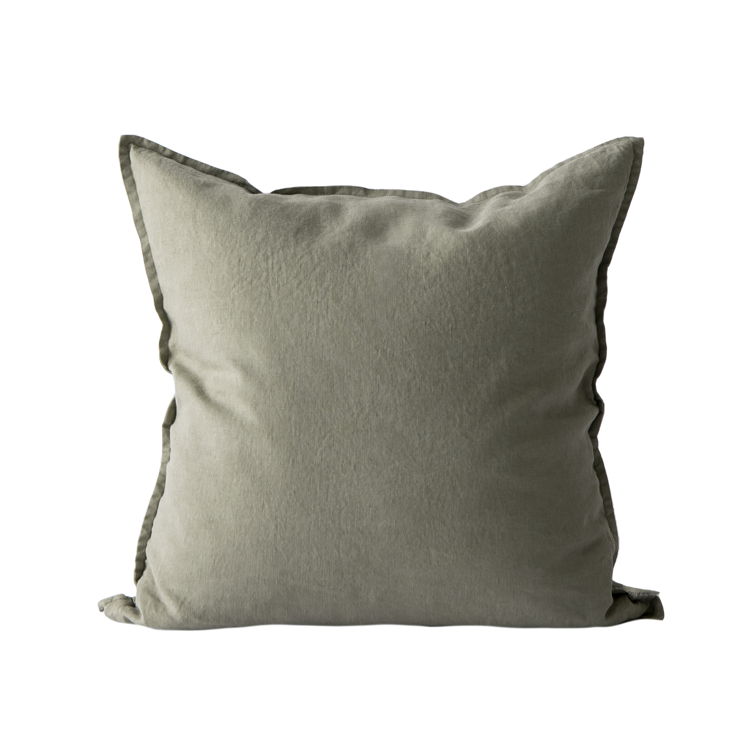 Kuddfodral Linne Olive 50x50