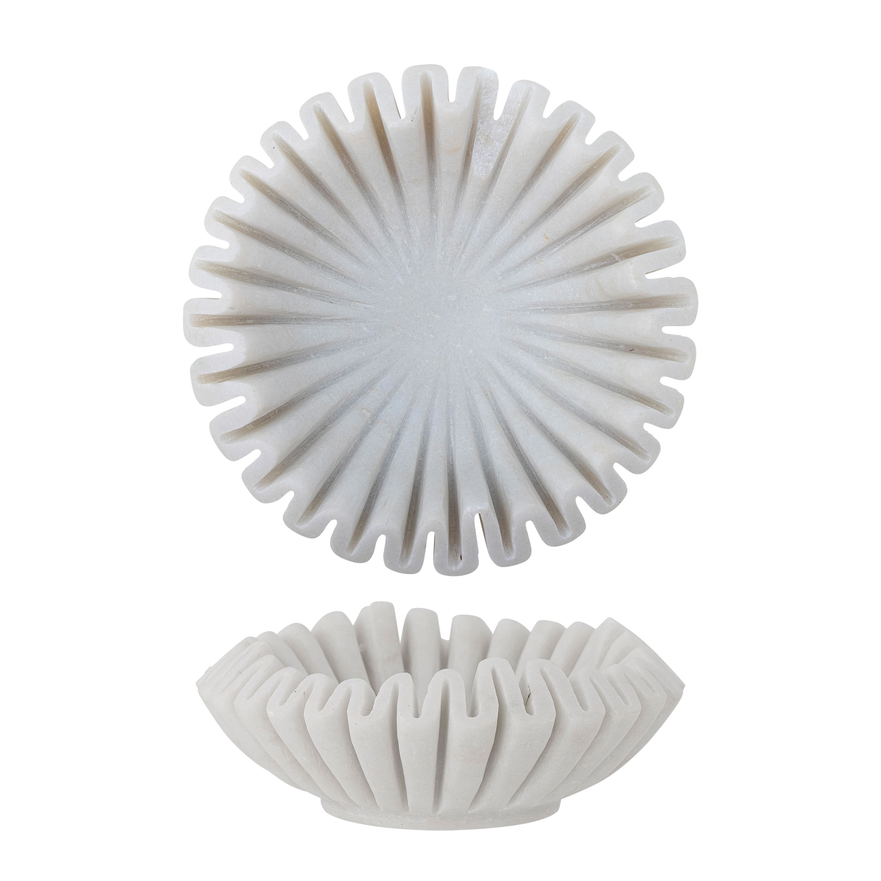 Bloomingville Harmonia Skål Marmor White Ø17