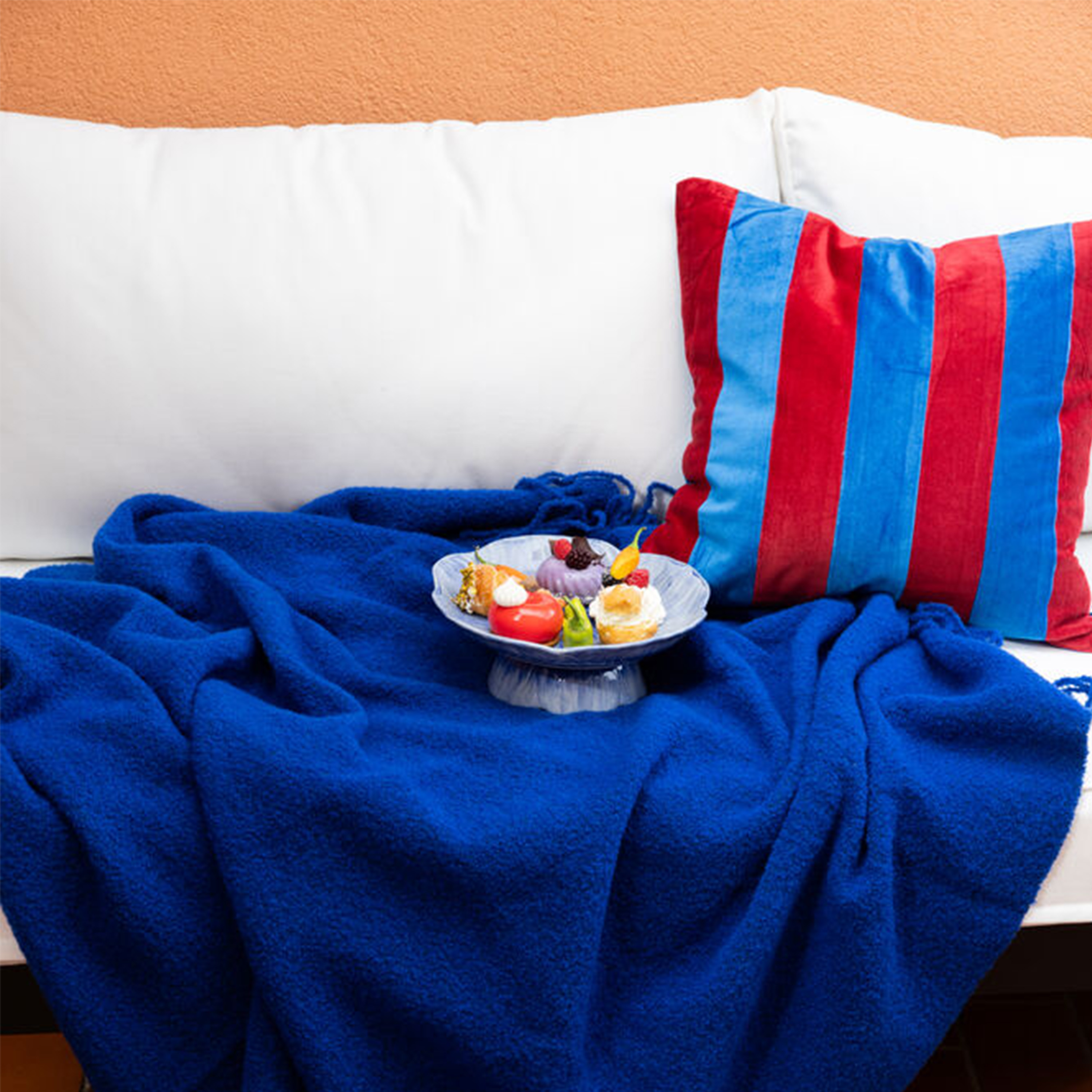 Byon Valmuekaketallerken Blå Ø26