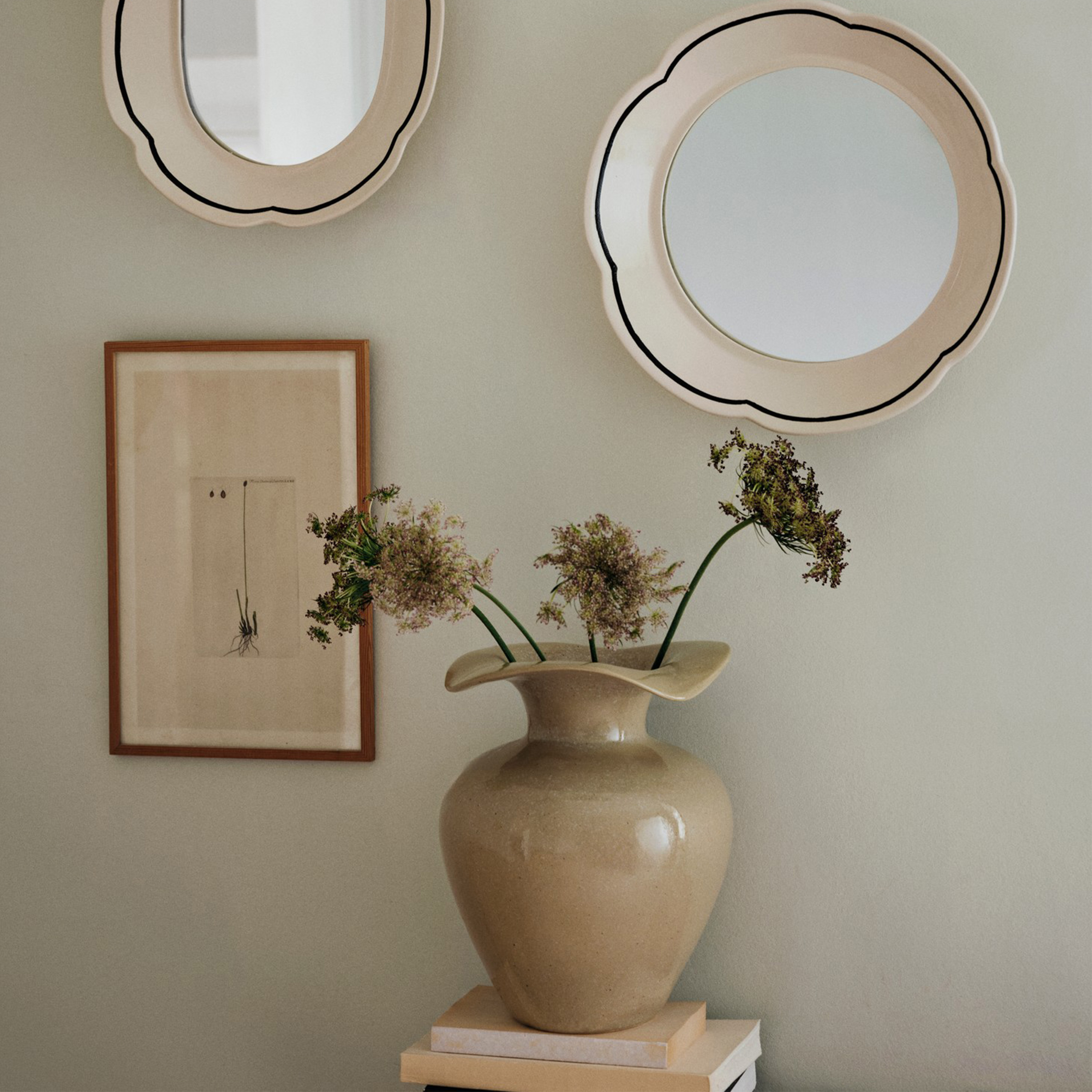 Broste Copenhagen Florentina Vase Beige M