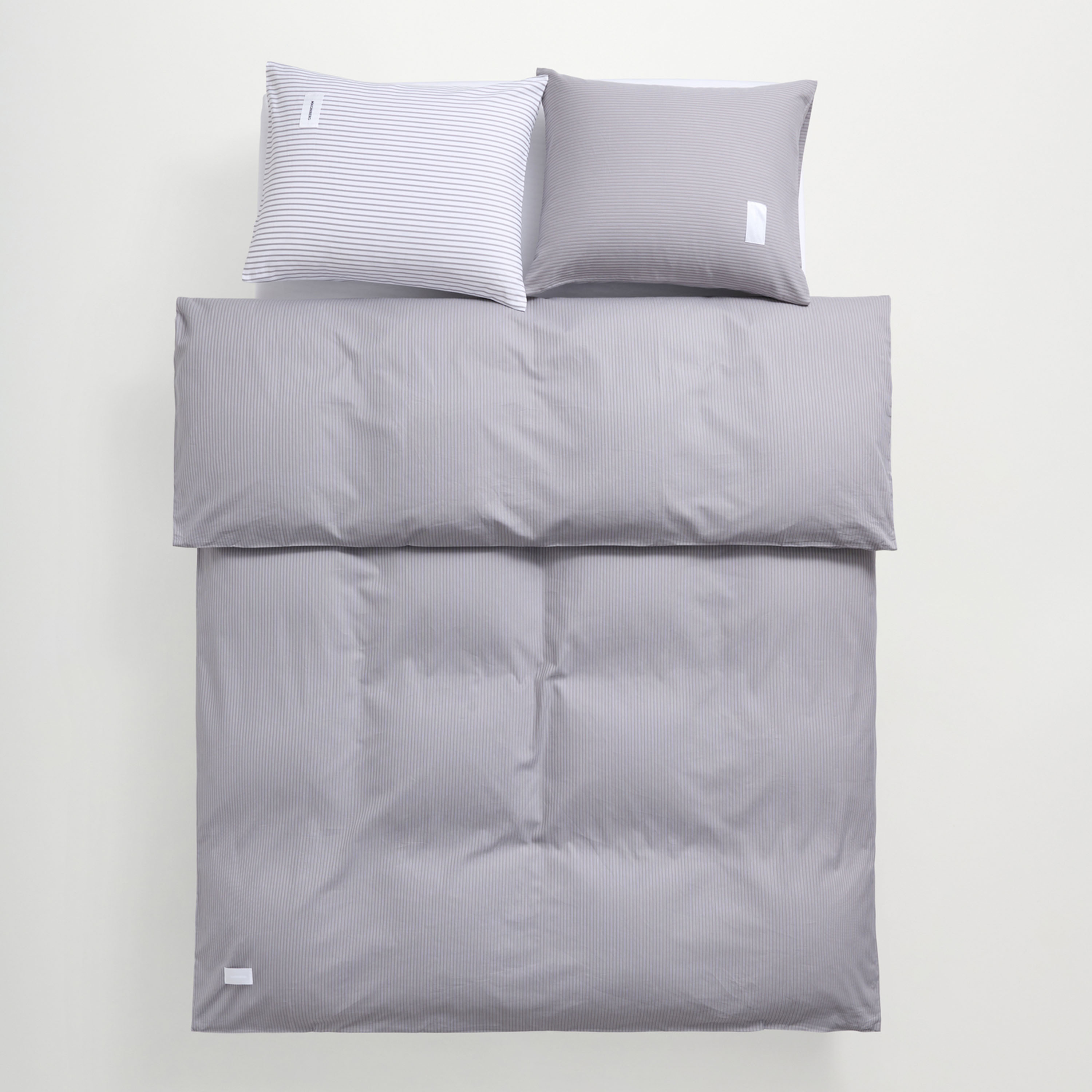 Wall Street Oxford Pussilakana Stripe Dark Grey 220x220 cm