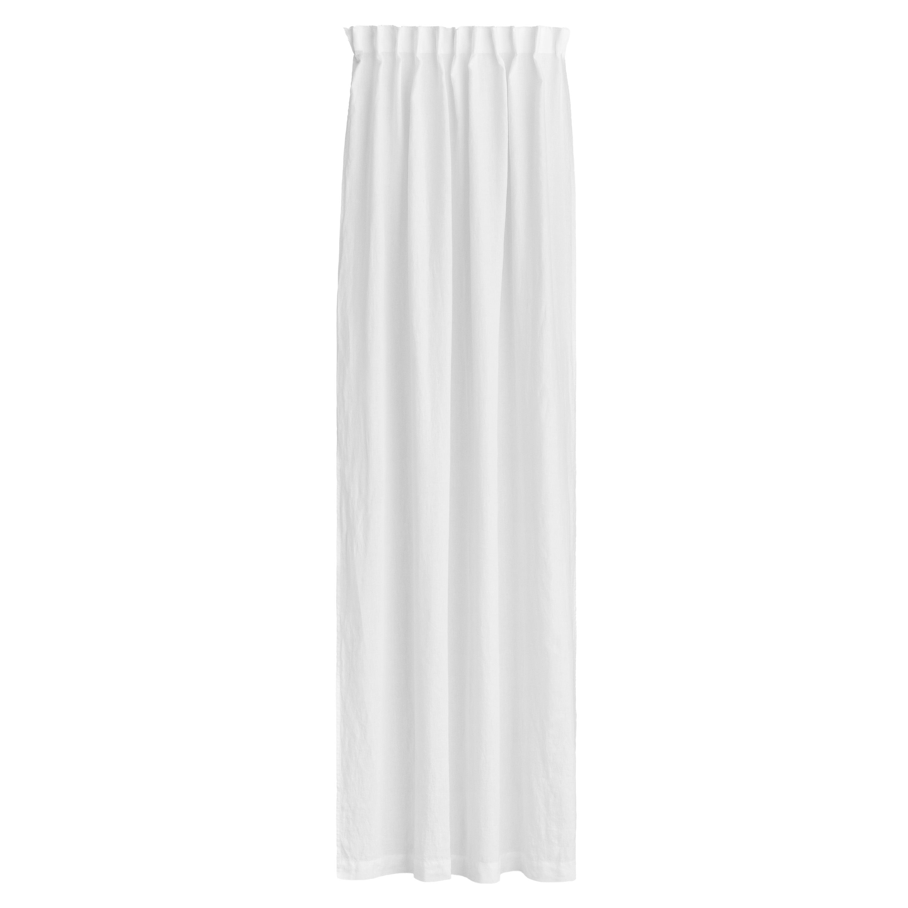 Sunrise Gardinlängd Linne White 140x250