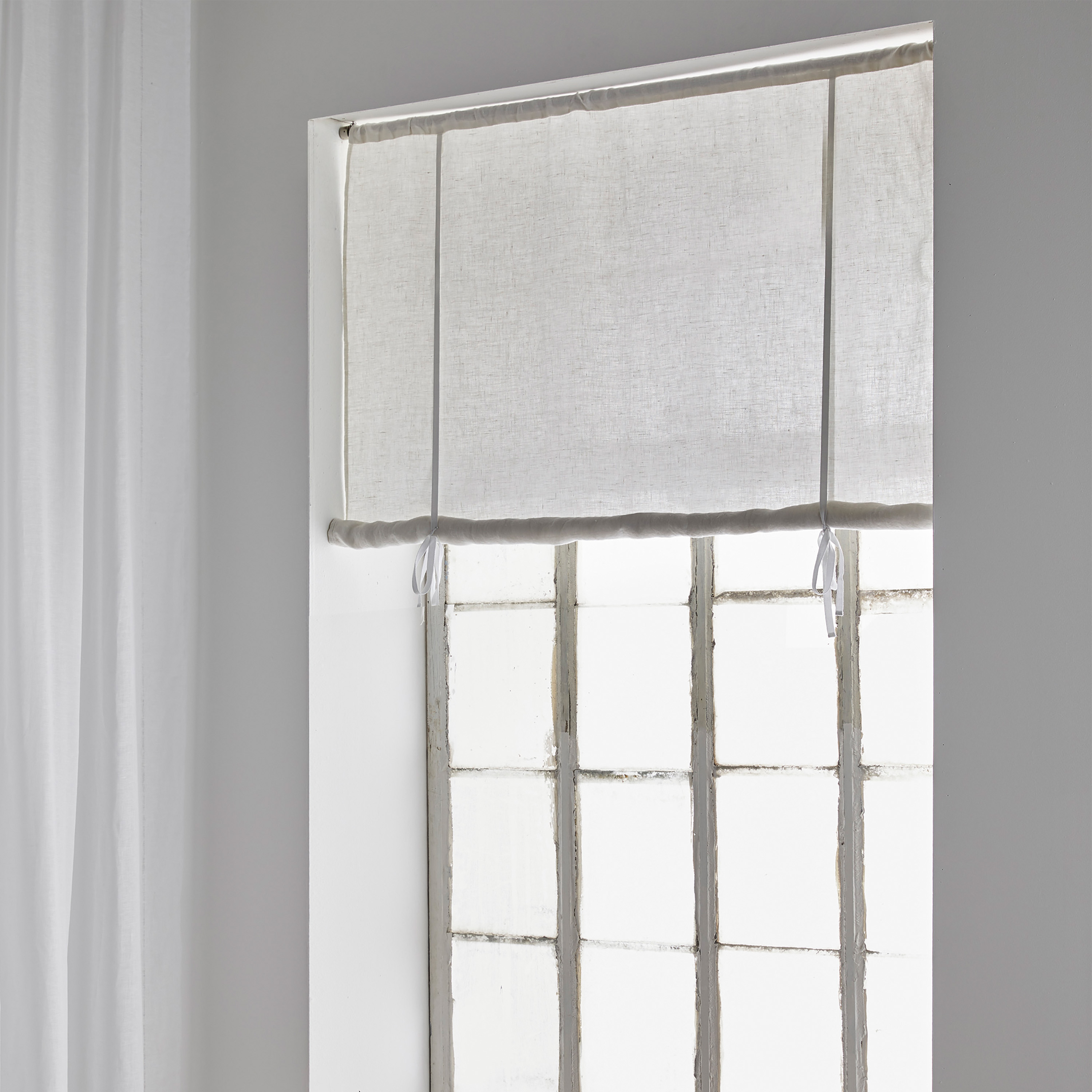 Himla Sunshine Hochzeitsgardine Leinen Weiß 100x120