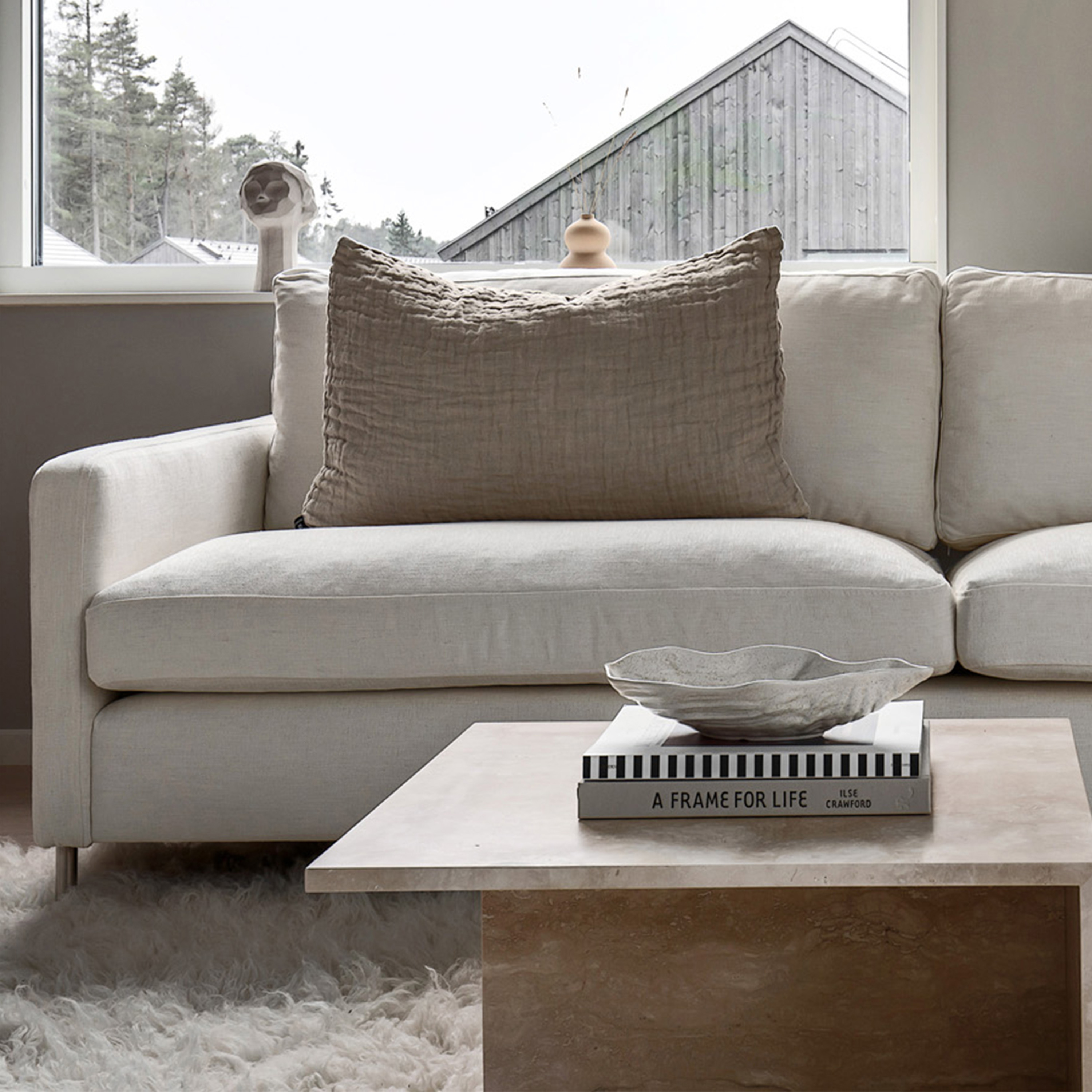 Sleepo Collection Åre 3-sits Soffa Vit 227cm