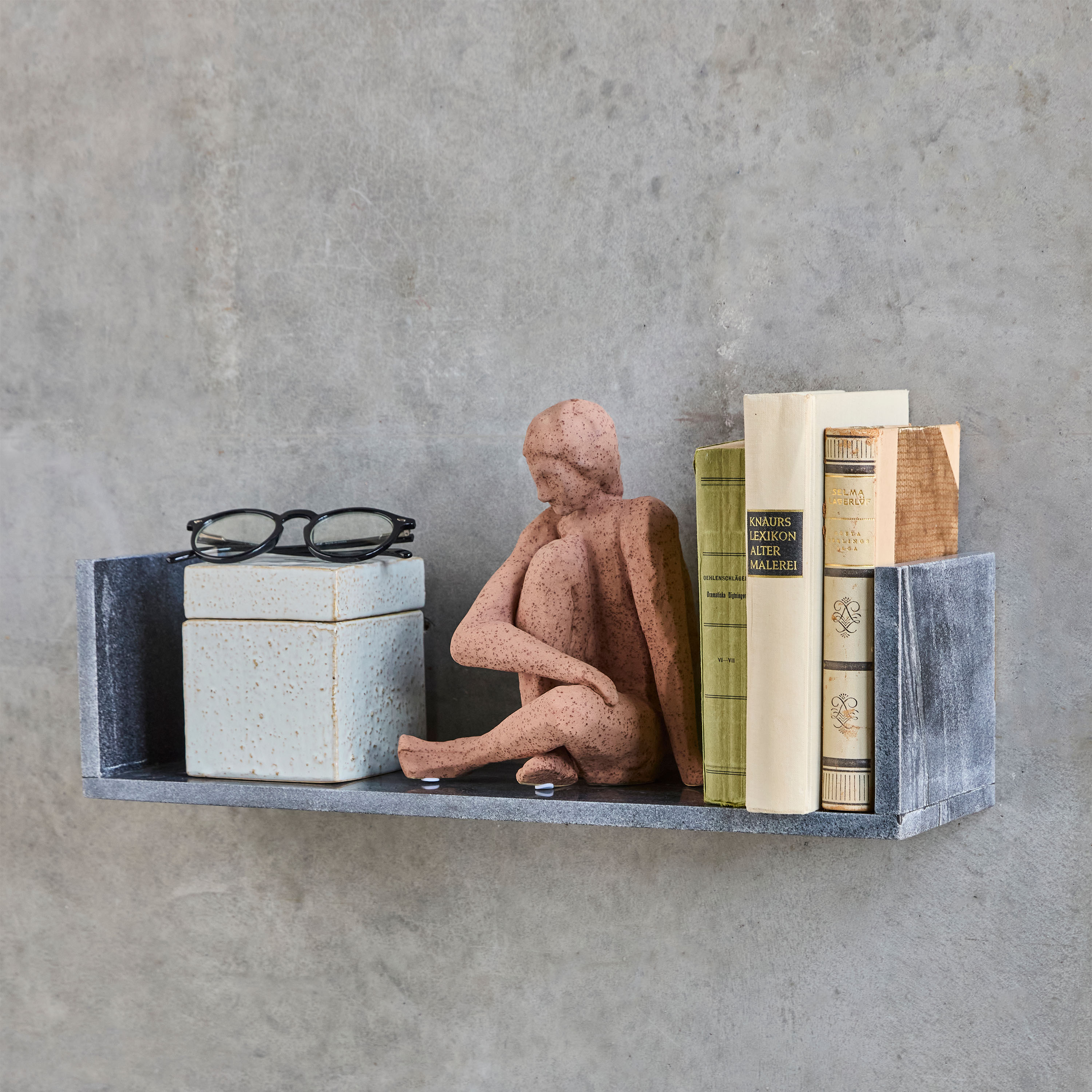 House Doctor Marr Seinähylly Black Marble 50x14