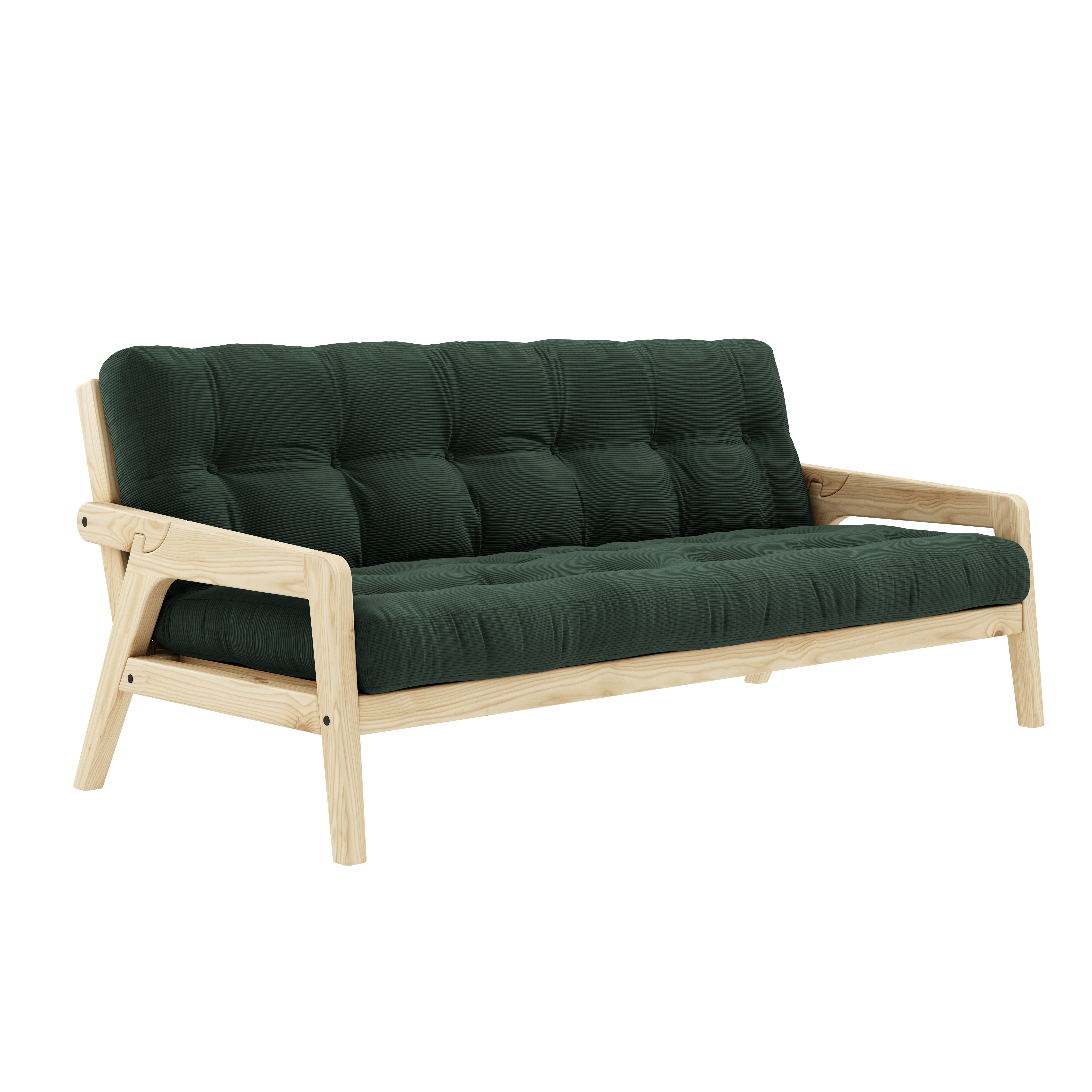 Karup Design - Grab Schlafsofa Natur/Seetang Manchester 204cm - Grün