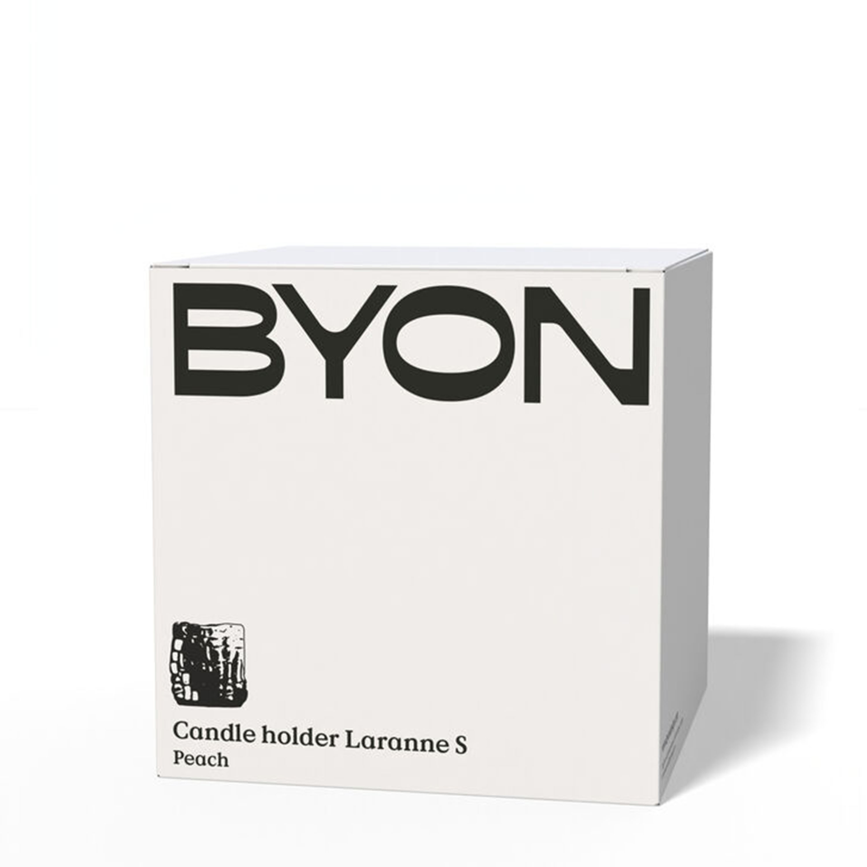 Byon Laranne Ljuslykta Peach 10cm