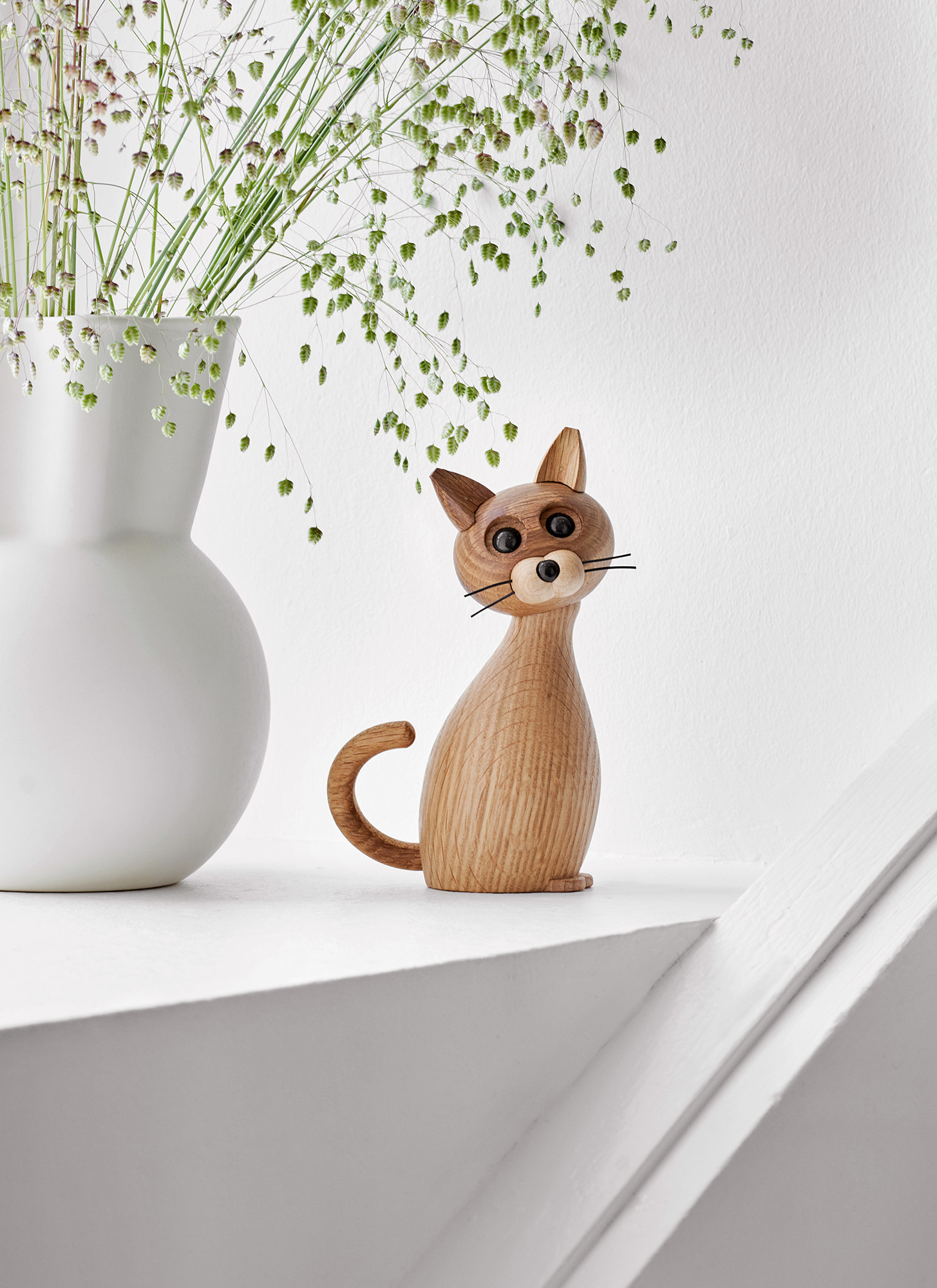 Spring Copenhagen Lucky The Cat Dekorasjon Eik 15.9cm