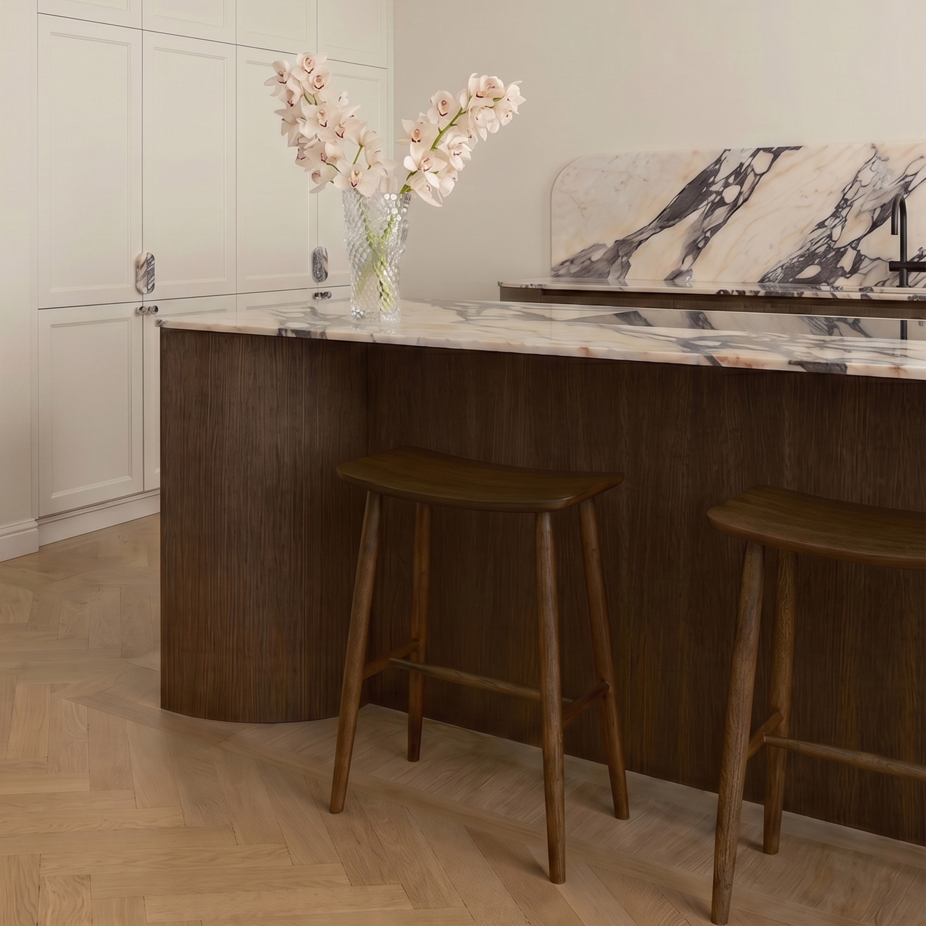 Sleepo Collection Charlie Barhocker Braun gebeizte Eiche