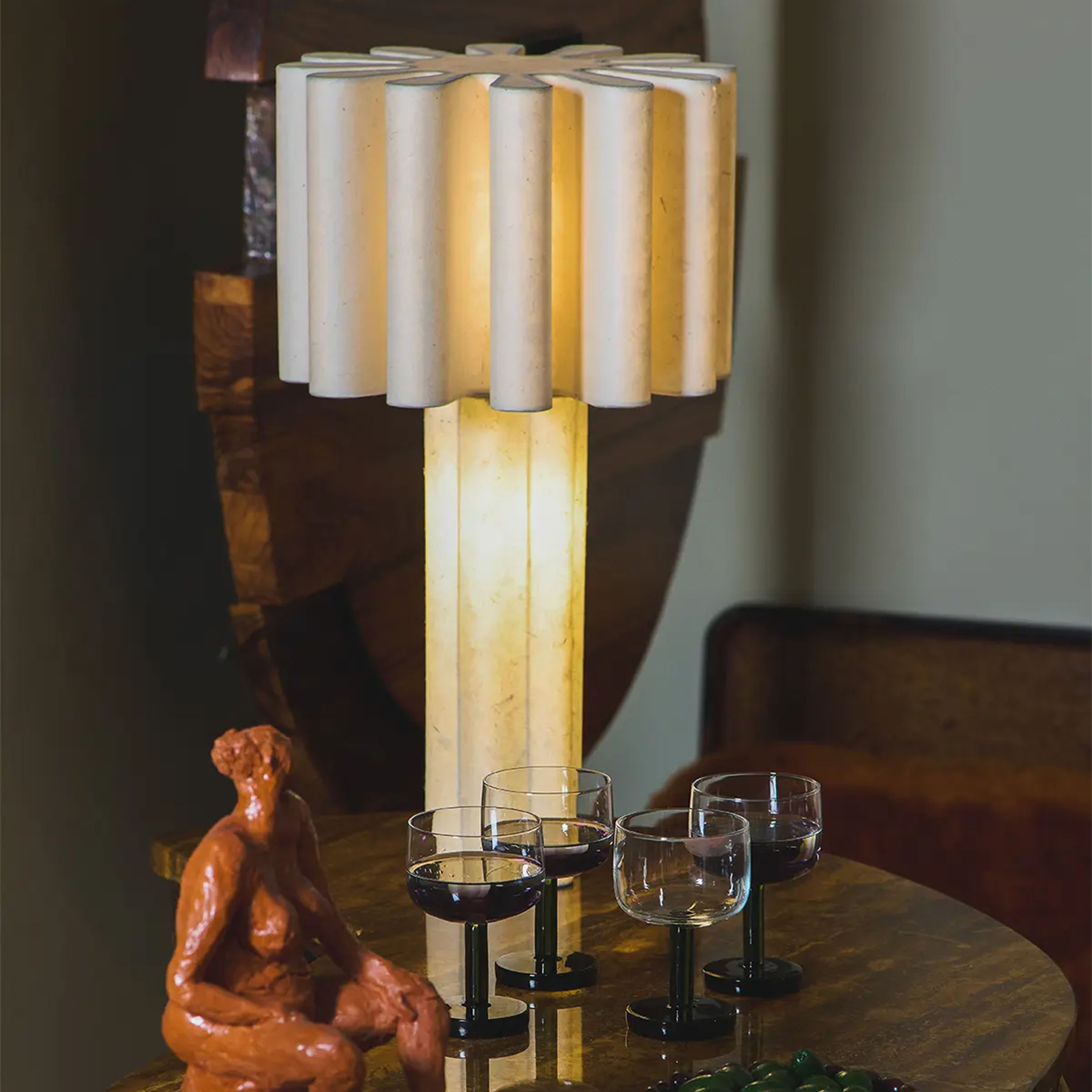 Olsson &amp; Jensen Heidi Tischlampe Weiß 55cm