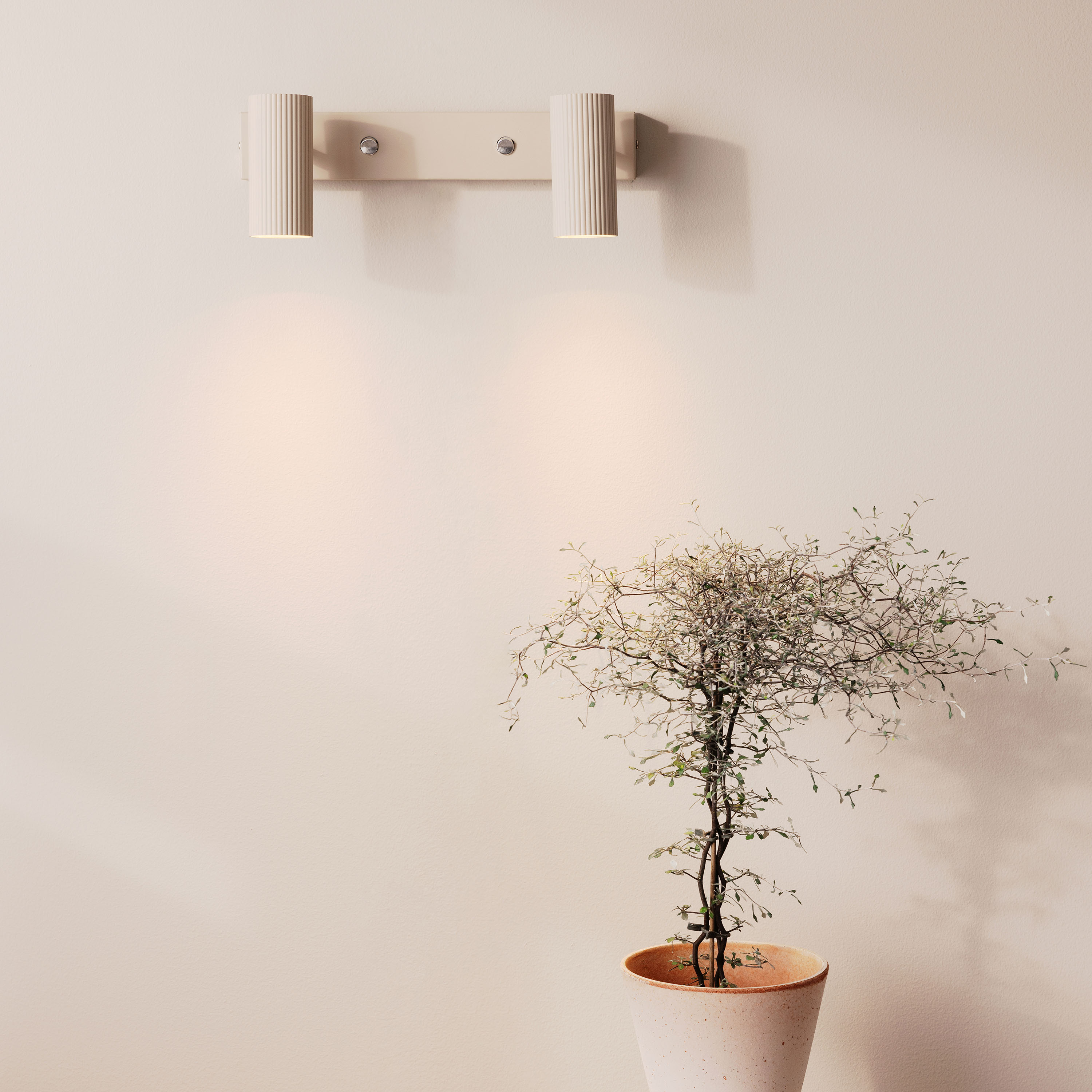 Globen Lighting Hubble Seinävalaisin Beige 2