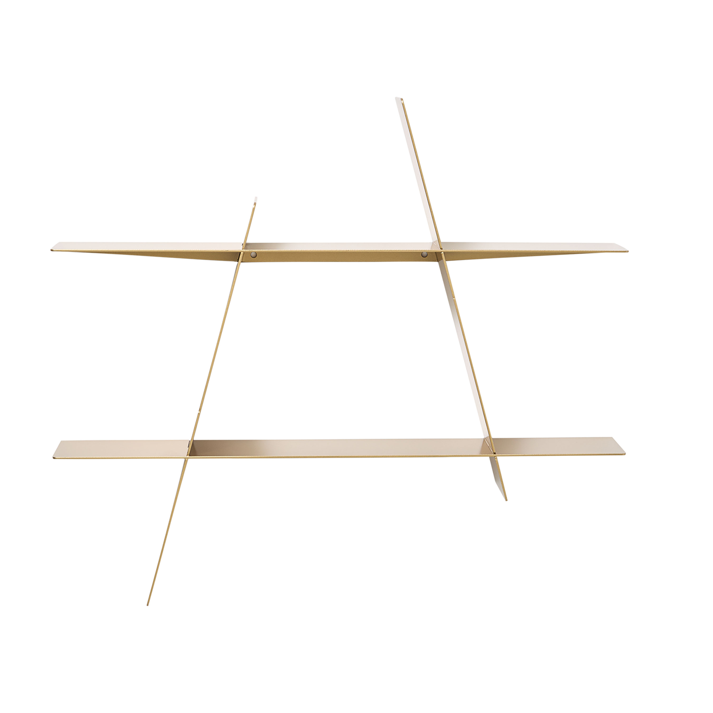 A-Shelf Vägghylla Mässing Medium