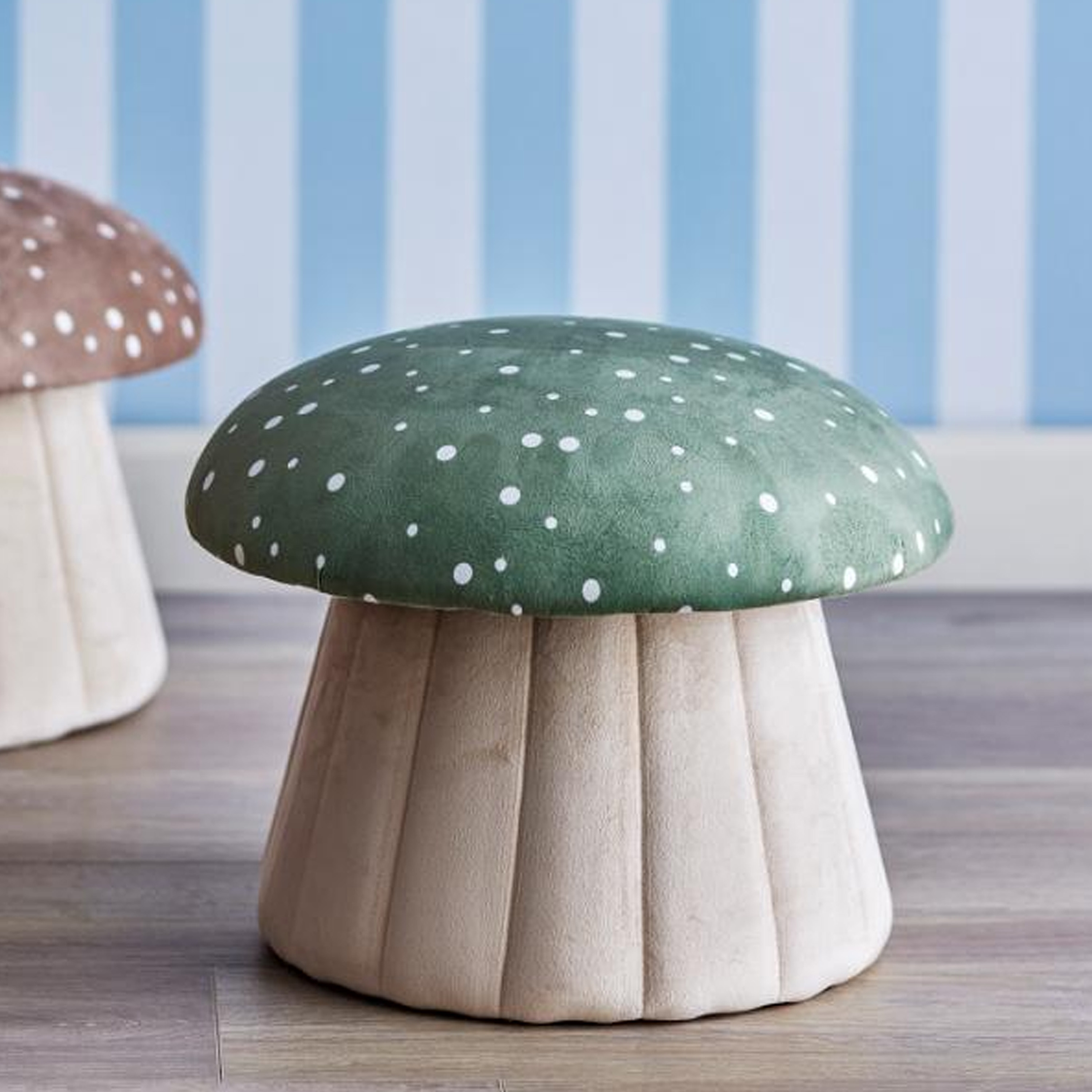 Bloomingville Lue Pouf Sitzpouf Grün 30x37