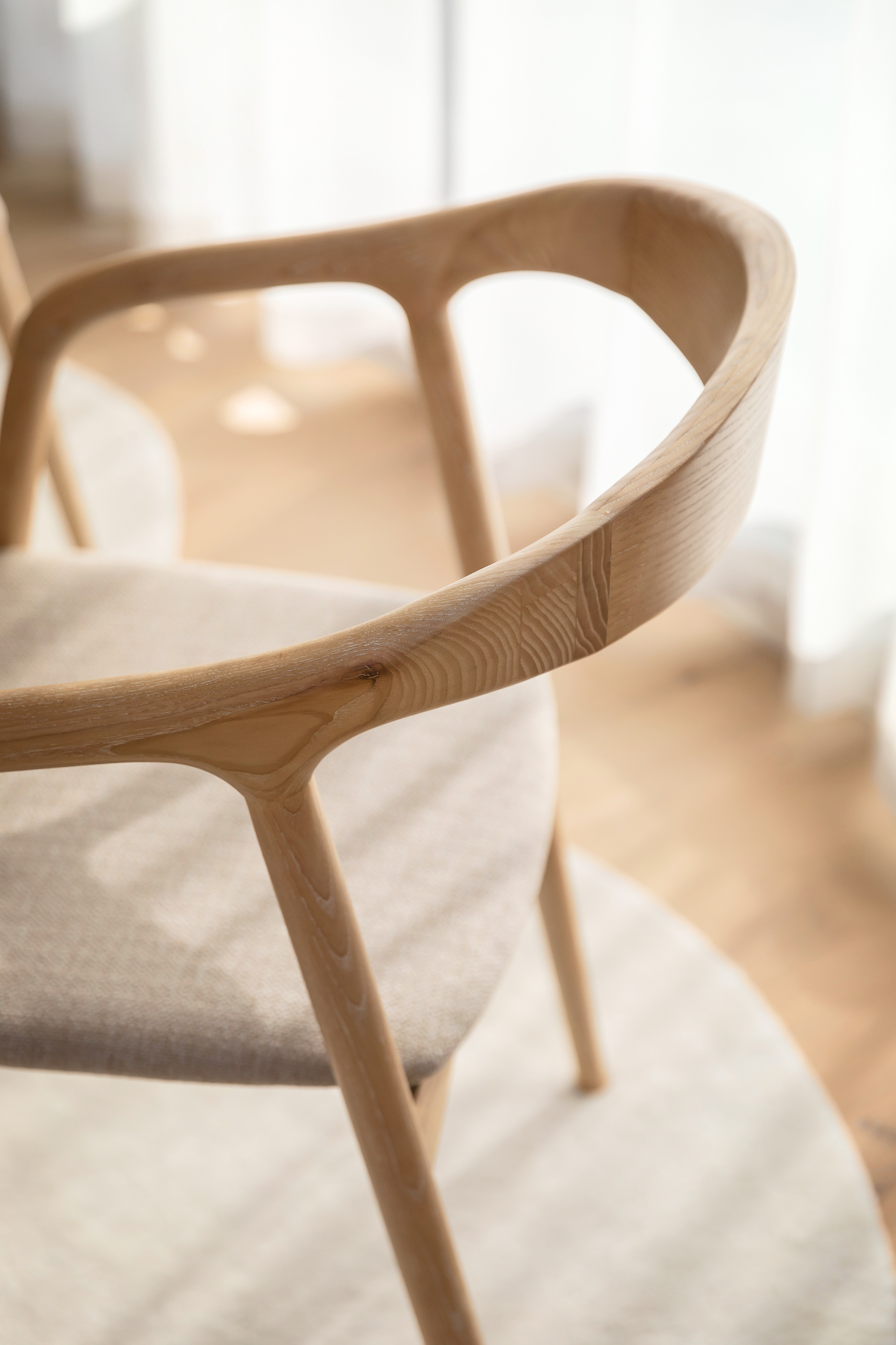 Sleepo Collection Casper Karmstol Vitpigmenterad/Natur