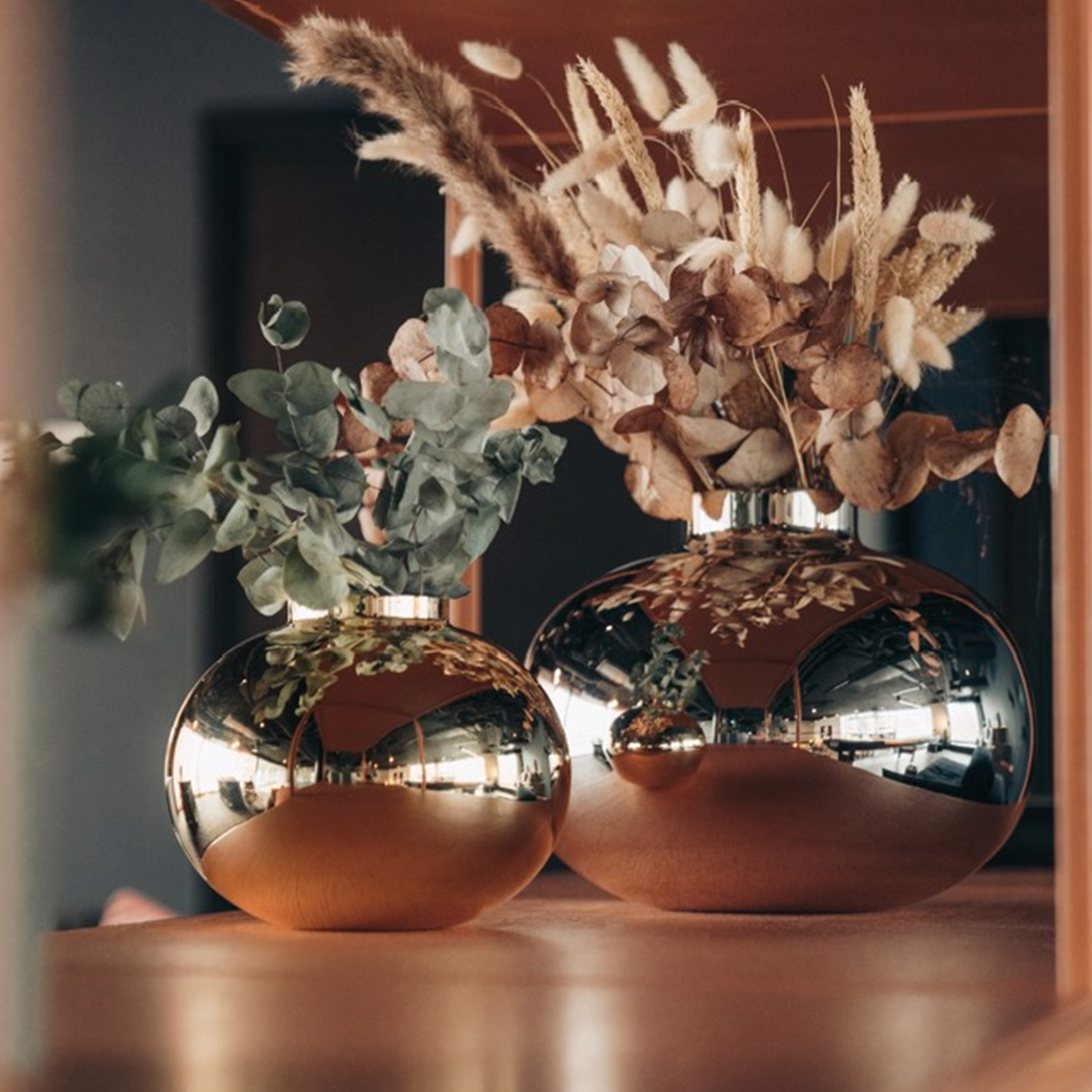 Hilke Collection Amico Vas Guld 20 cm