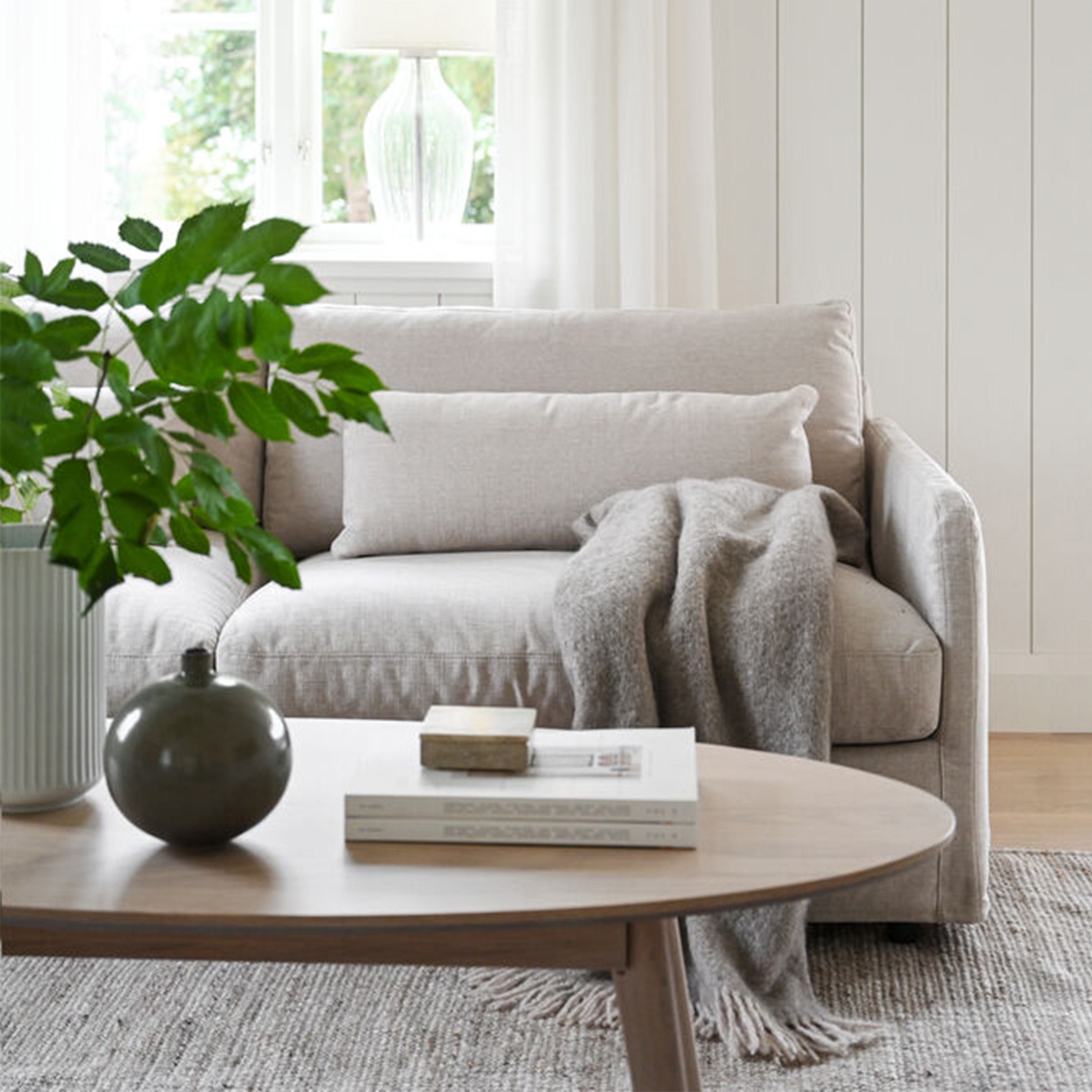 Rowico Home Yumi Couchtisch Weiß pigmentiert 130cm