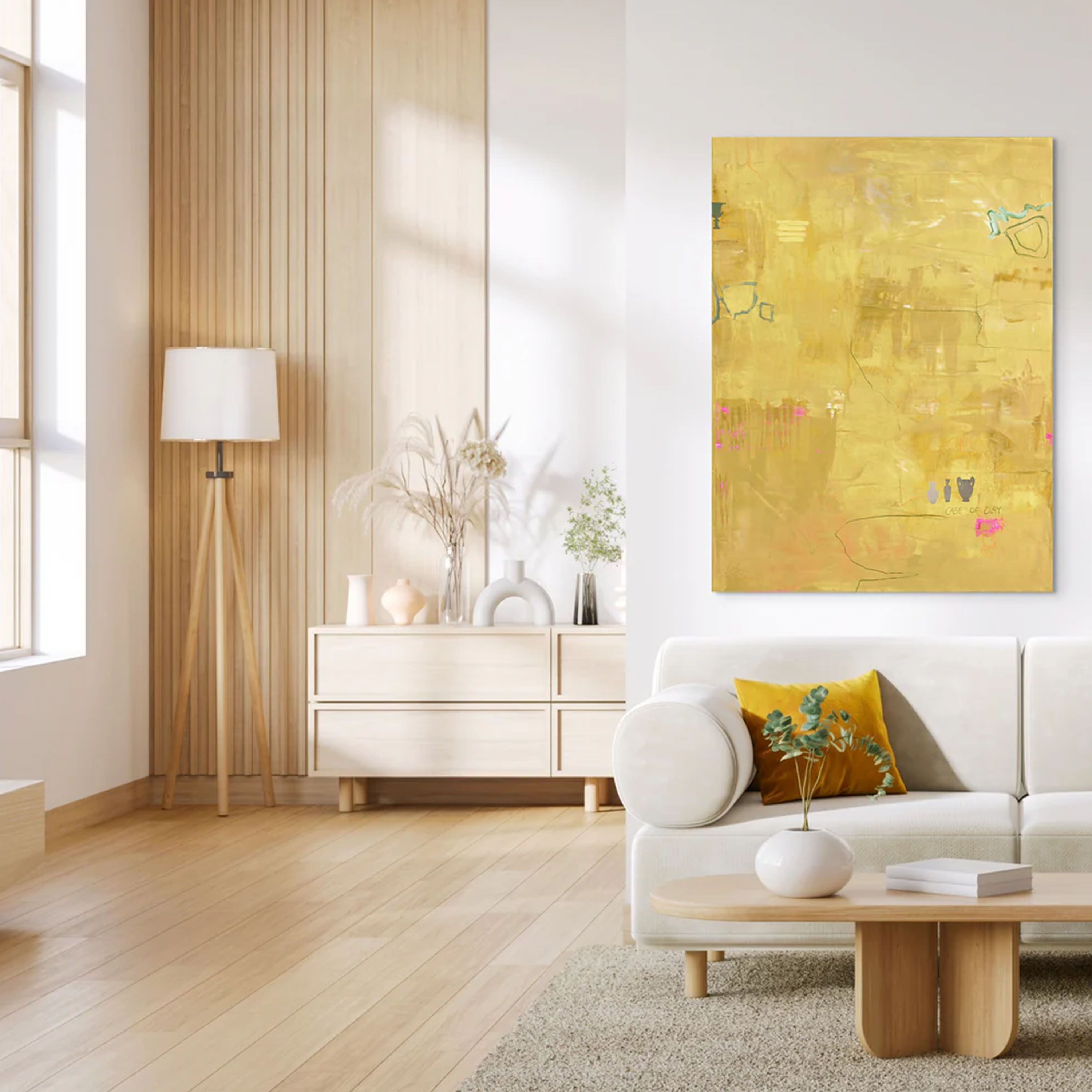 Malerifabrikken Yellow Petite Bilde Uten Ramme 90x120