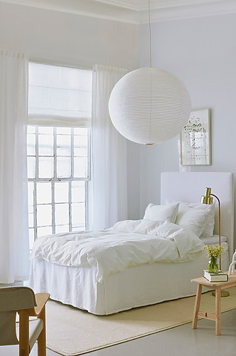 Himla Miramar Liftgardin Lin Hvit 100cm