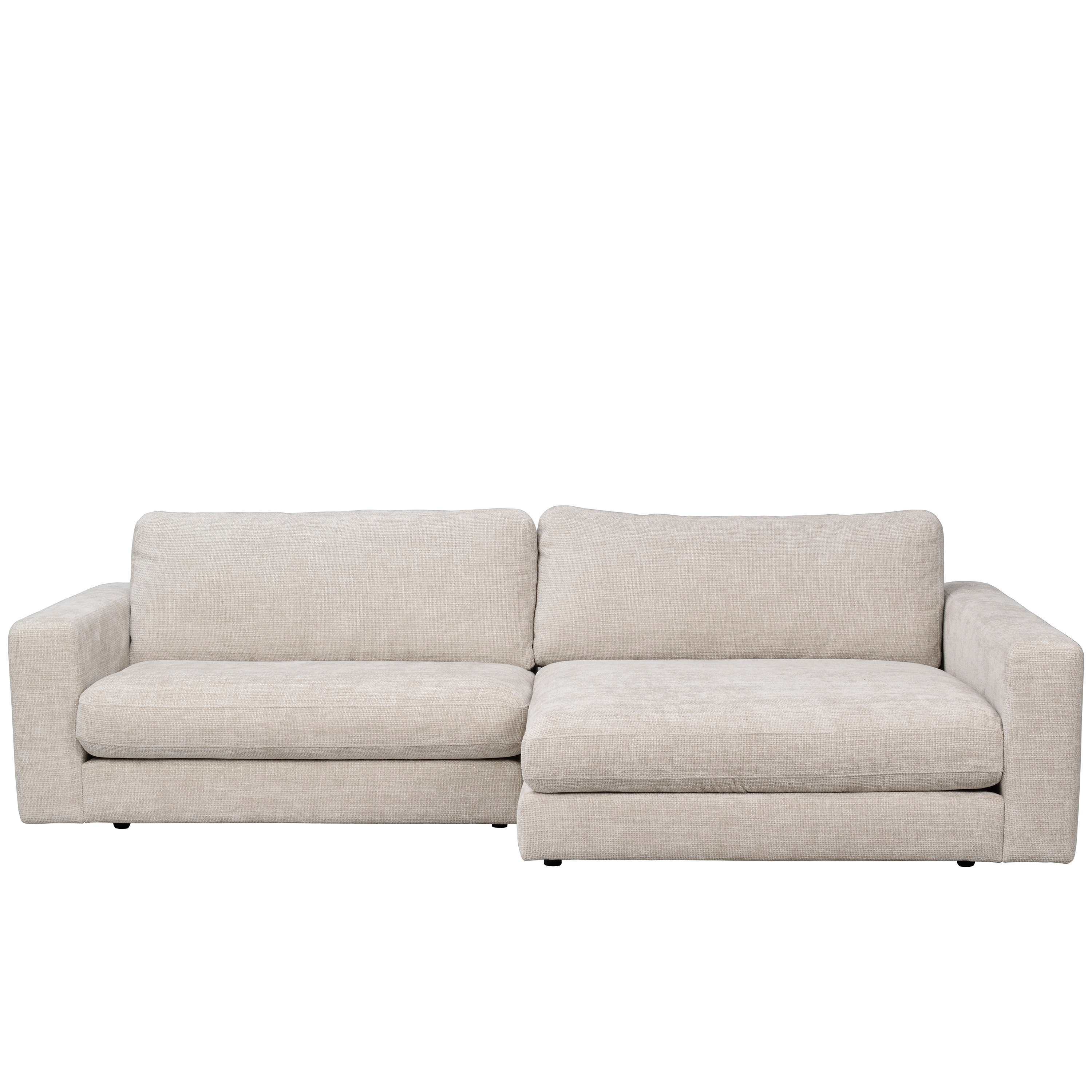 Duncan 3-sits Soffa Schäslong Höger Ljusgrå