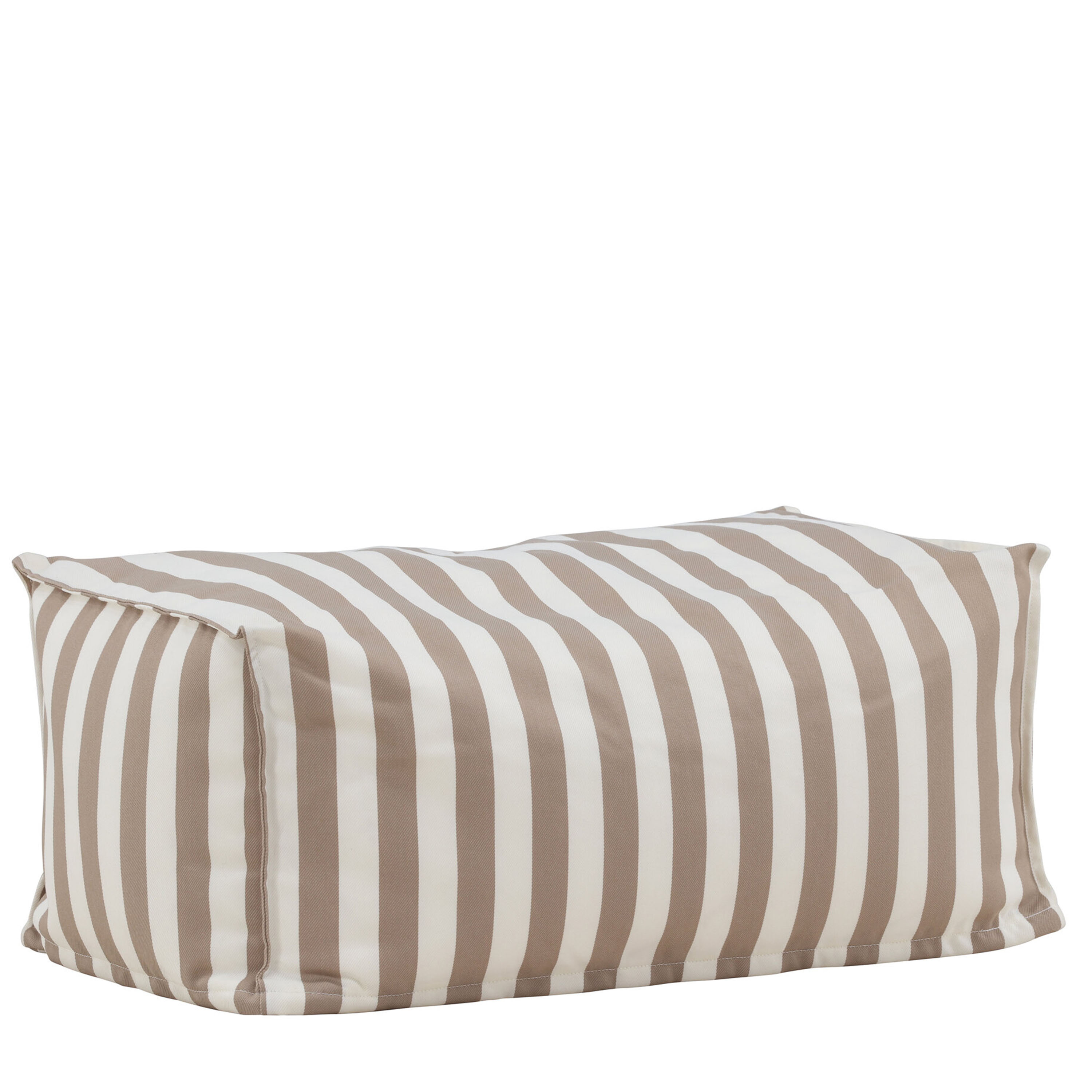 Venture Home Redang Fotpall White/Beige Striped