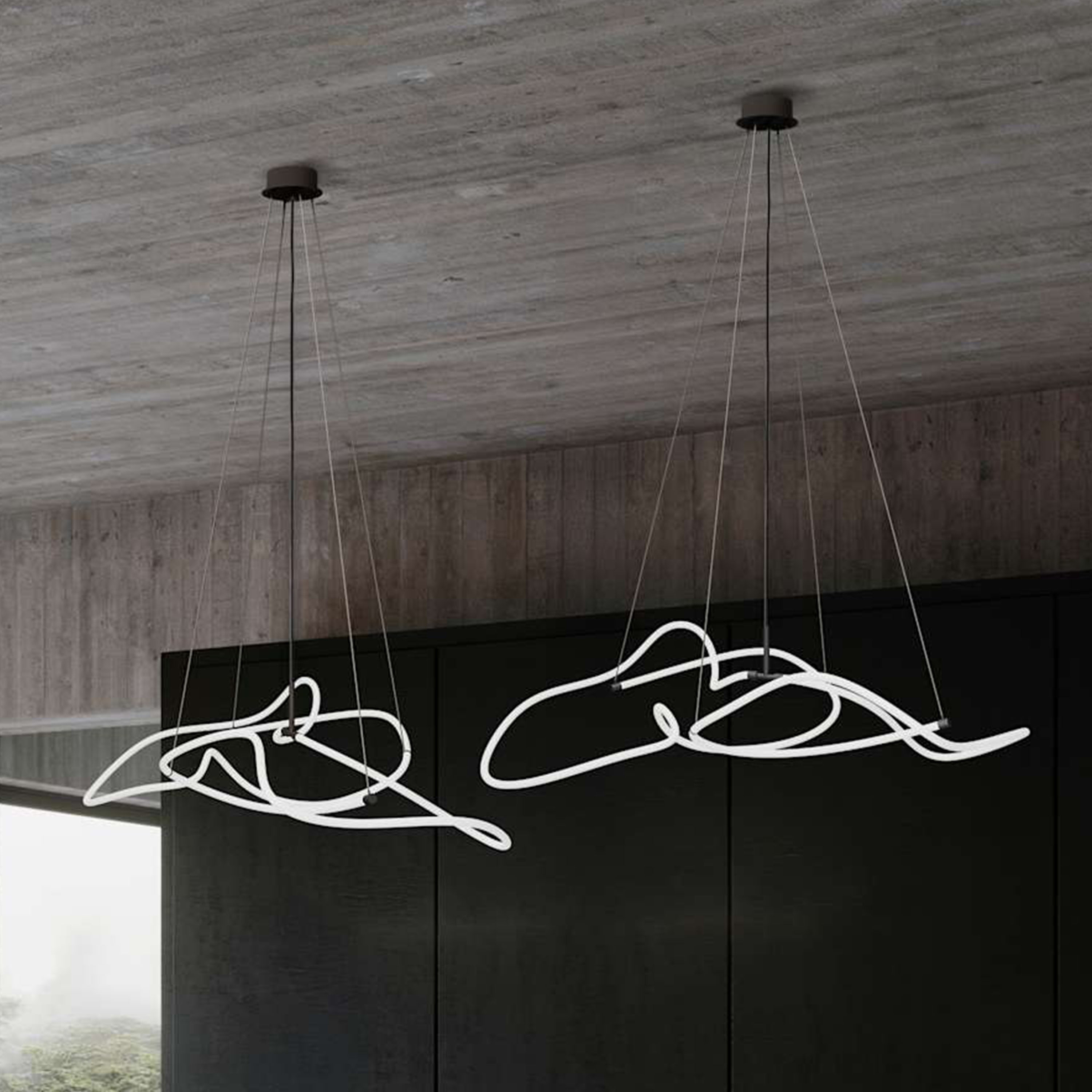 101 Copenhagen Ghost Taklampa Neon Mini 116x62