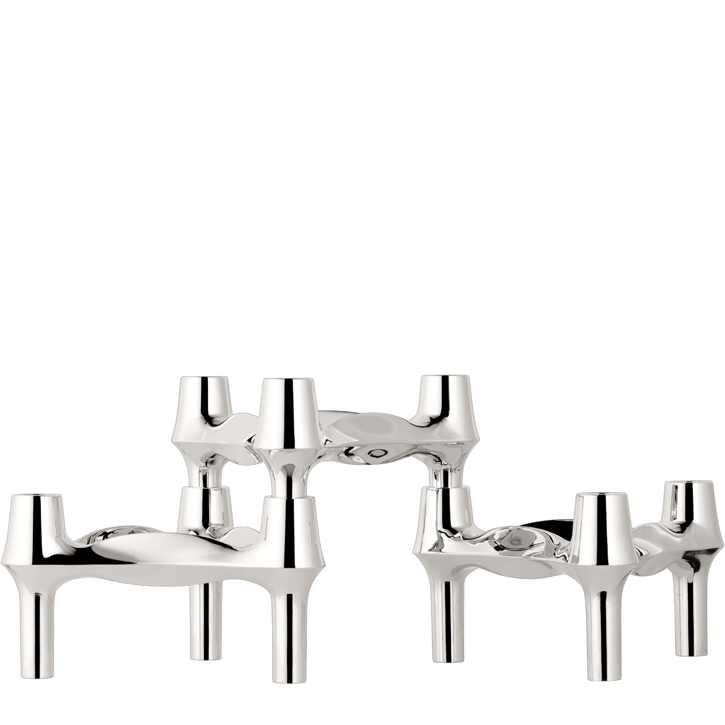 STOFF Nagel BMF Kynttilänjalka Chrome 3-pakkaus