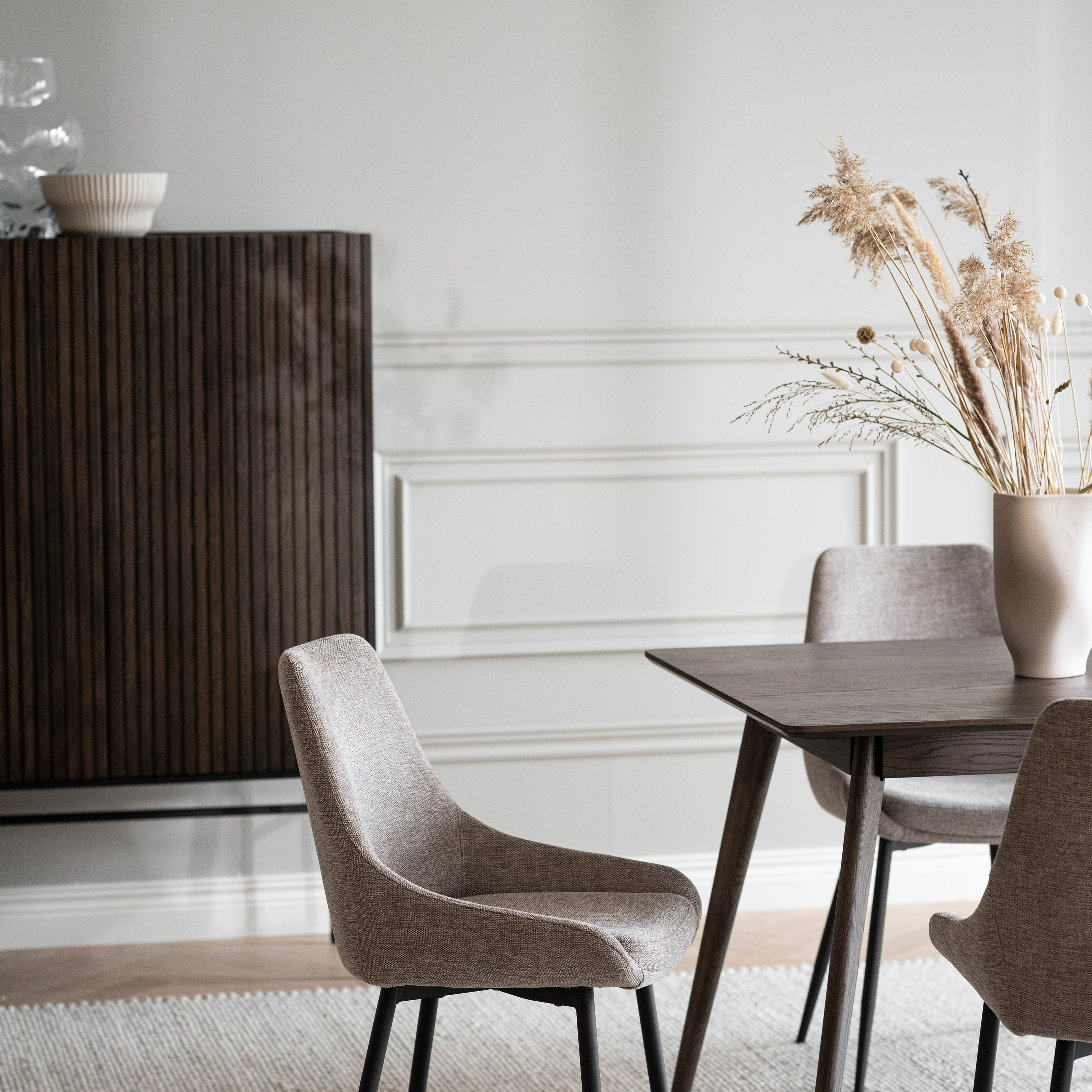 Rowico Home Halifax Schrank Braun/Schwarz 100cm