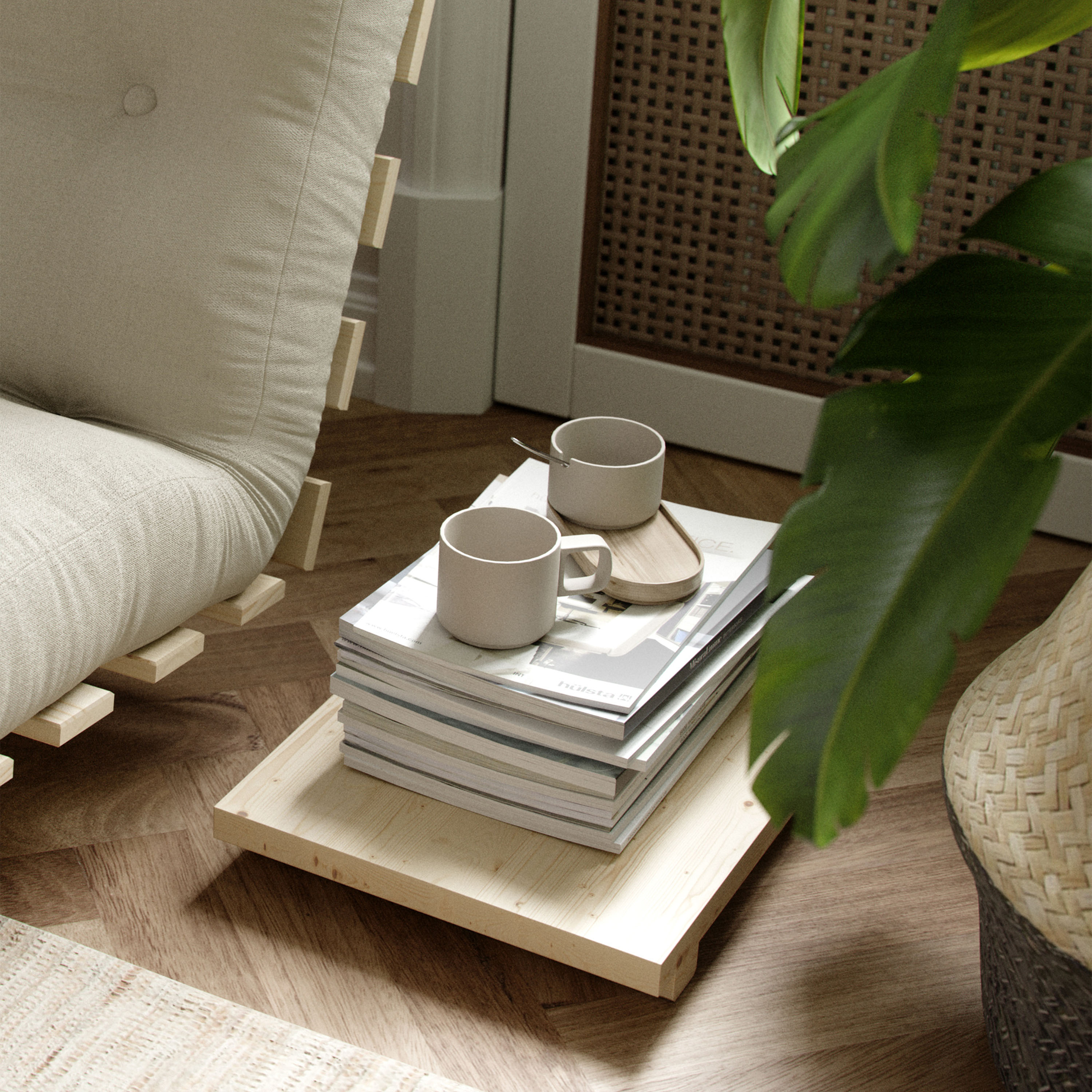 Karup Design Dock Sängbord Natur 34x45 2-pack