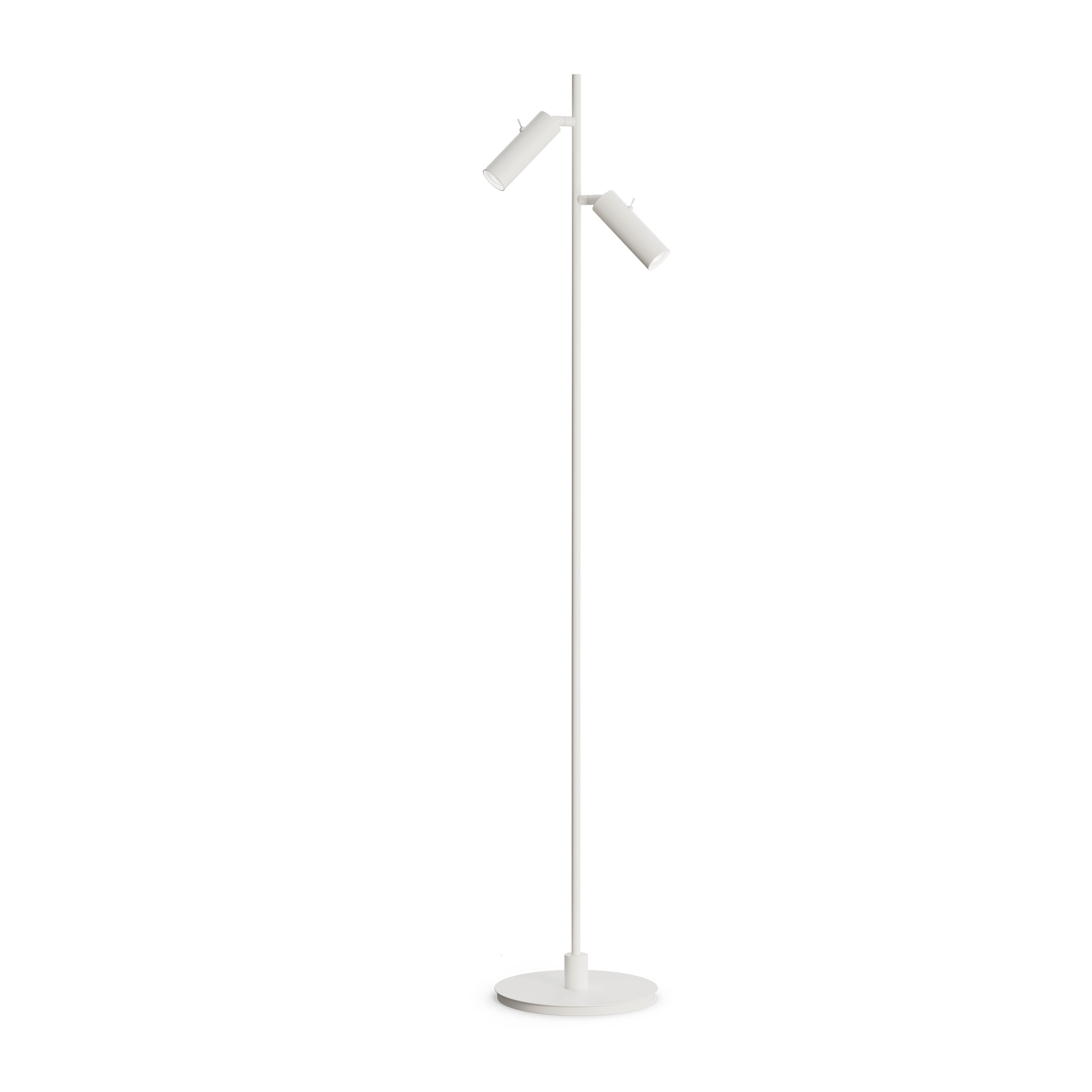 Herstal - Pipeline Golvlampa Mattvit Dubbel