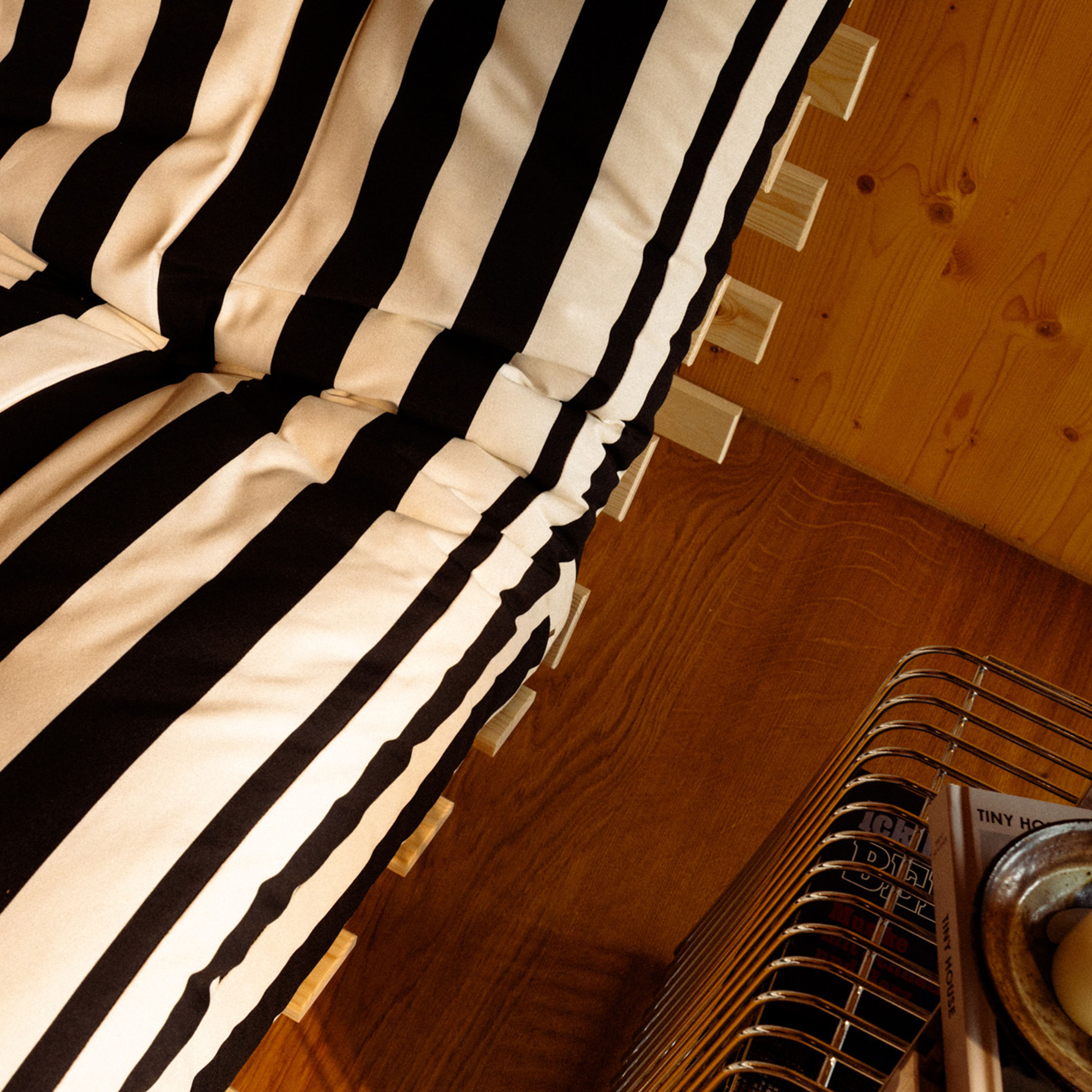 Karup Design Roots Bäddsoffa Natur/Black White 140cm