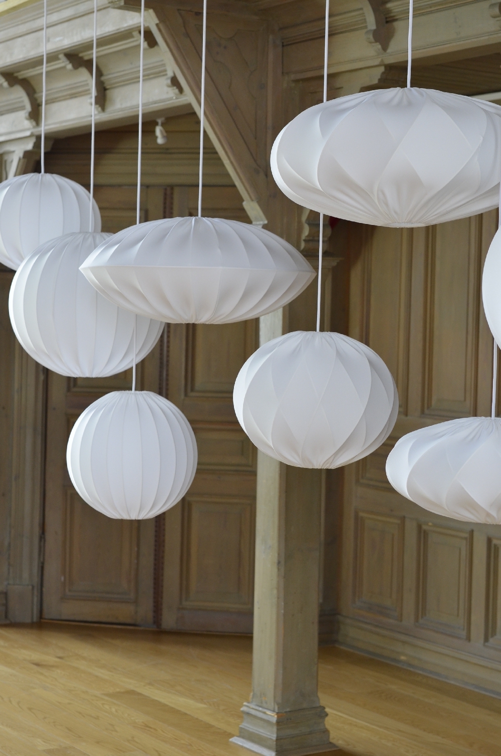 Hallbergs Belysning Ufo Lampskärm Stretch Vit Lyx 48