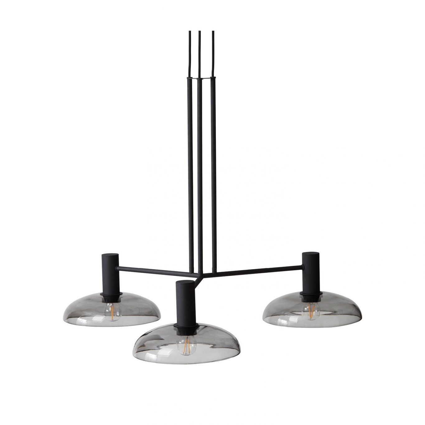 CO Bankeryd - Ufo Circle Deckenlampe Rauchglas - Schwarz - Deckenleuchten