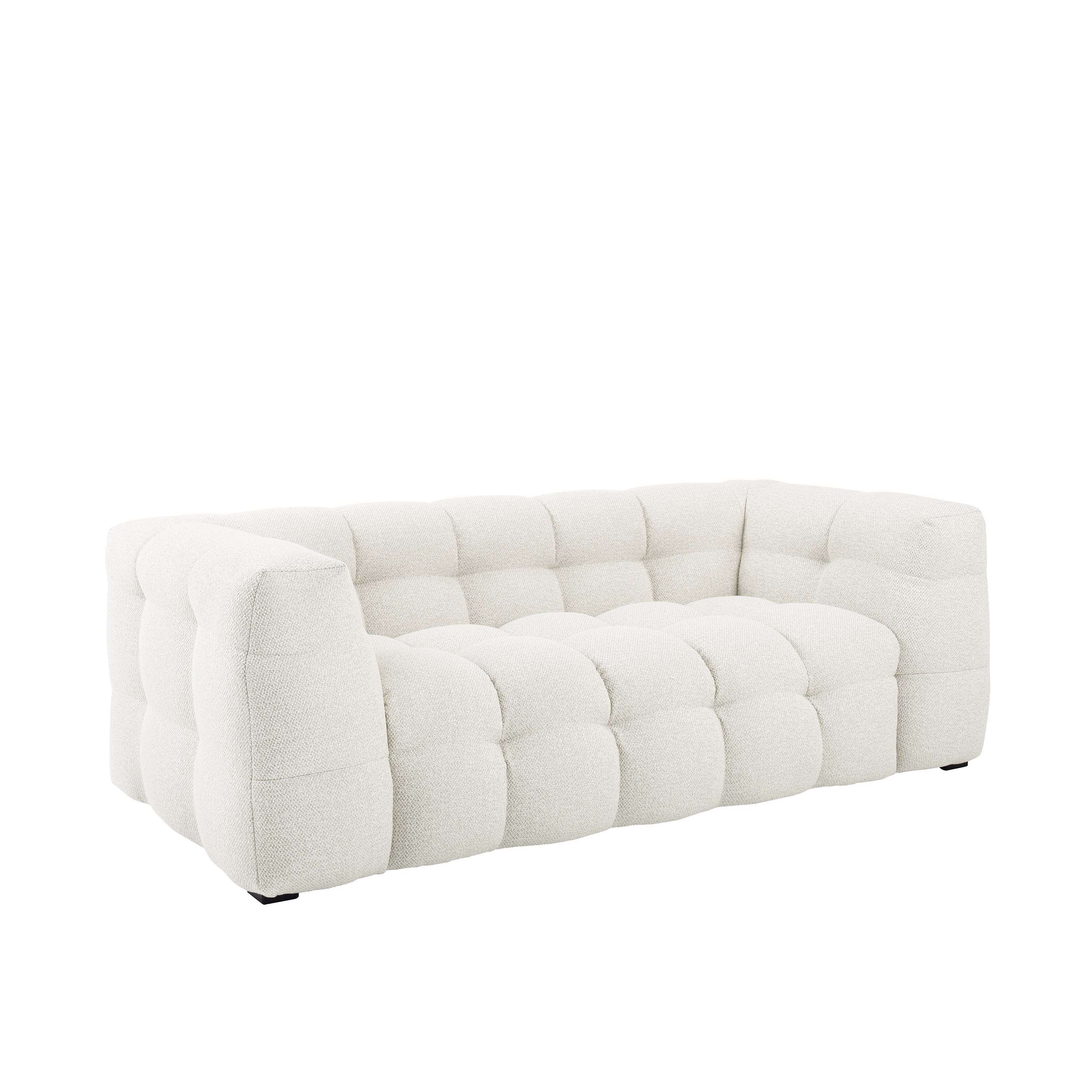 Sleepo Collection Billie 2-seters Sofa Ivory Bouclé