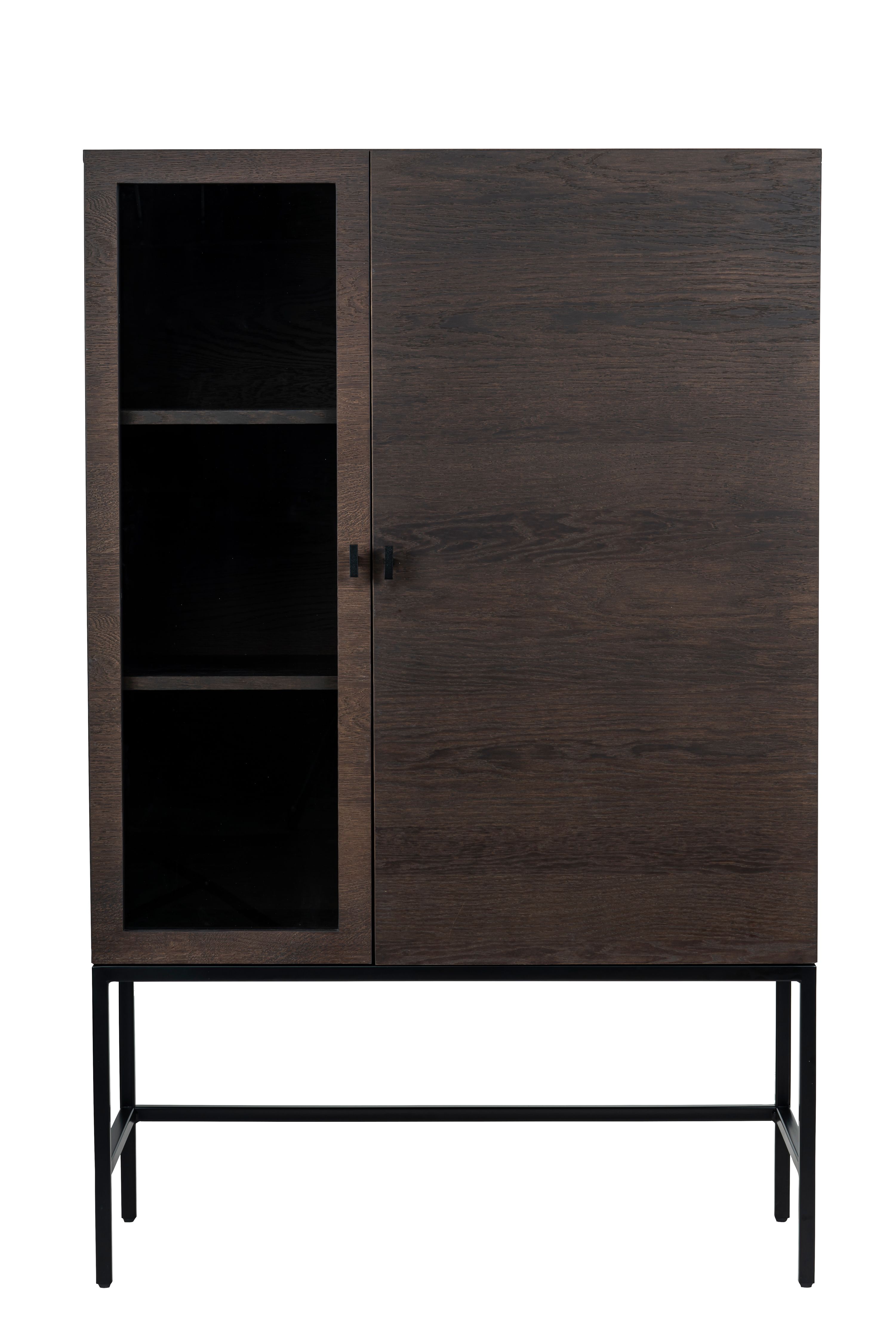 Nordic Home - Almina Highboard Ek/Svart - Trä