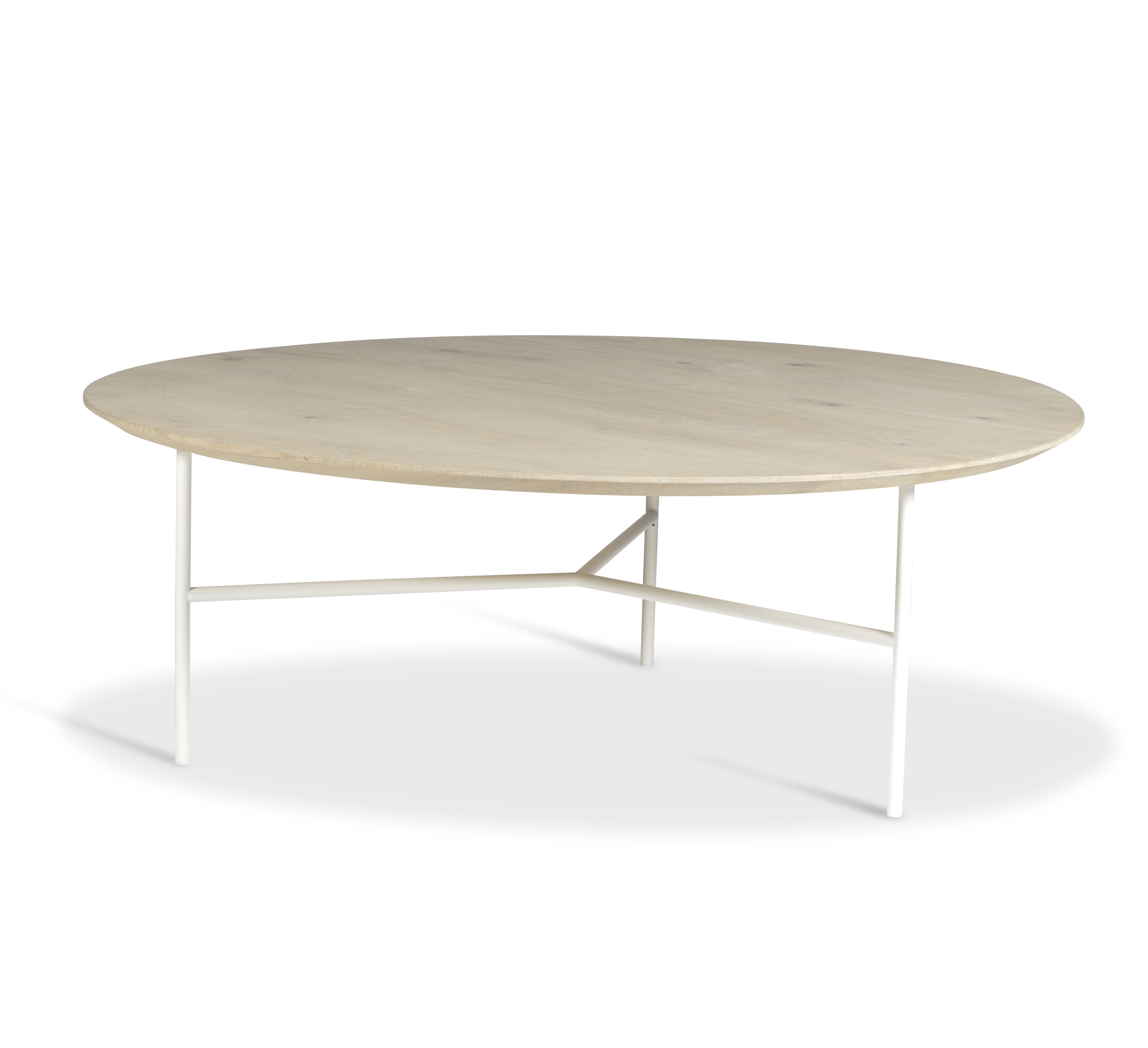 Tribeca Soffbord Såpad Ek/Vit Ø110