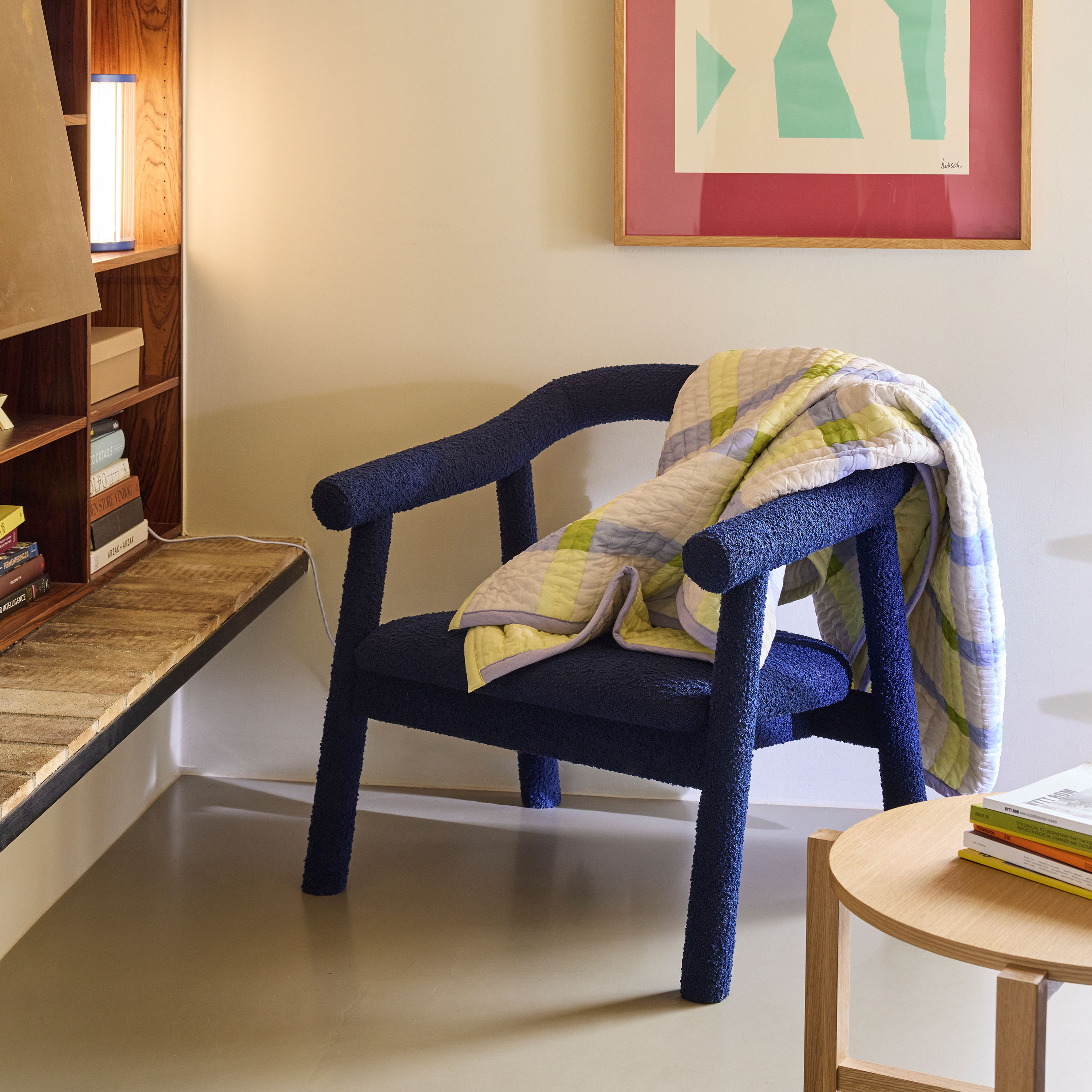 Hübsch Ouli Lenestol Dark Blue