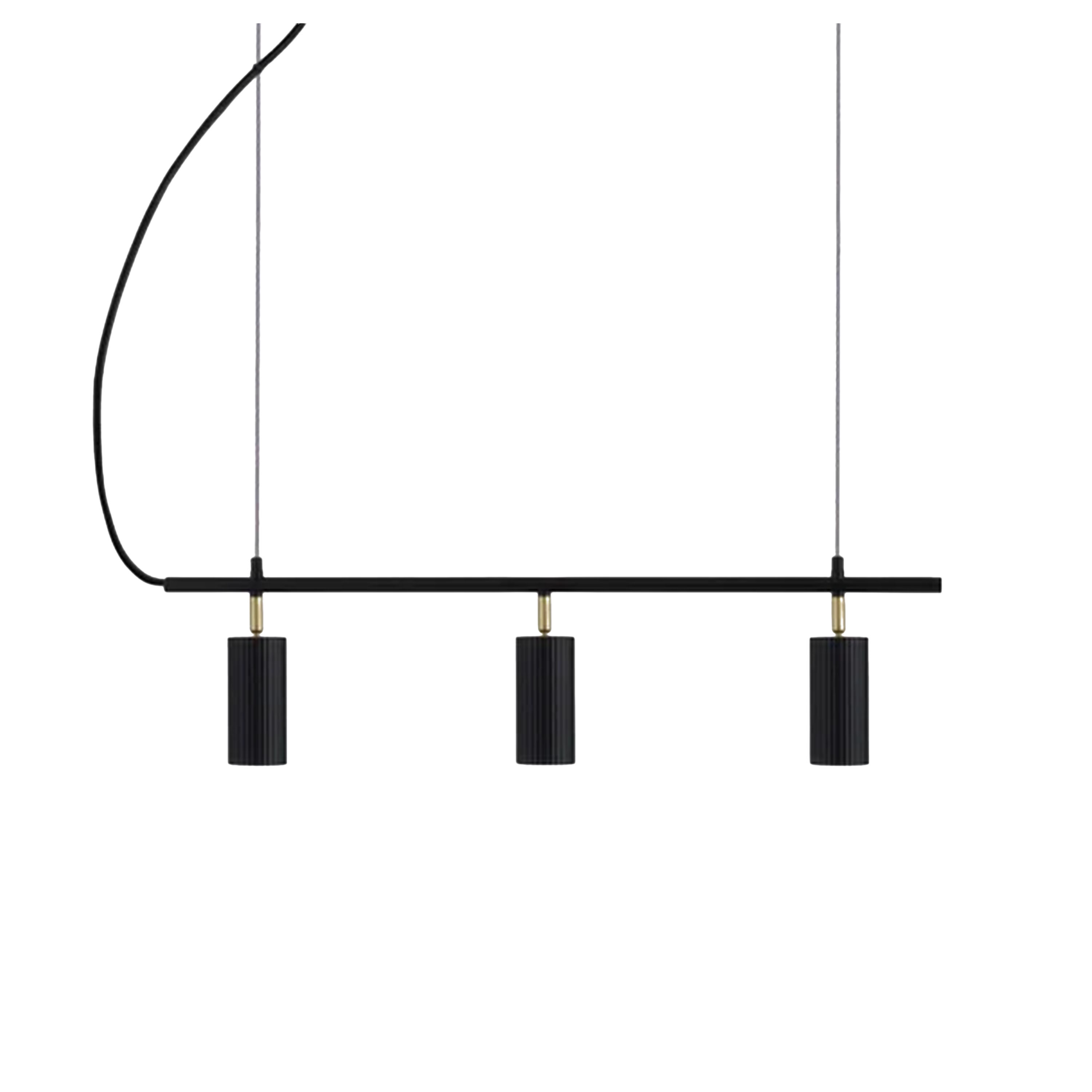 Hubble 3 Long Taklampe Svart