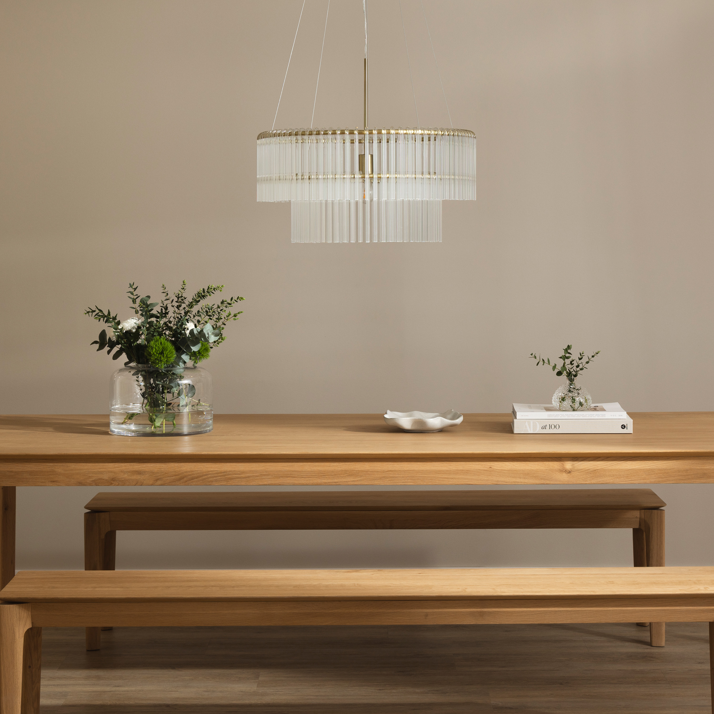 Globen Lighting Hook Taklampa Clear/Brushed Brass