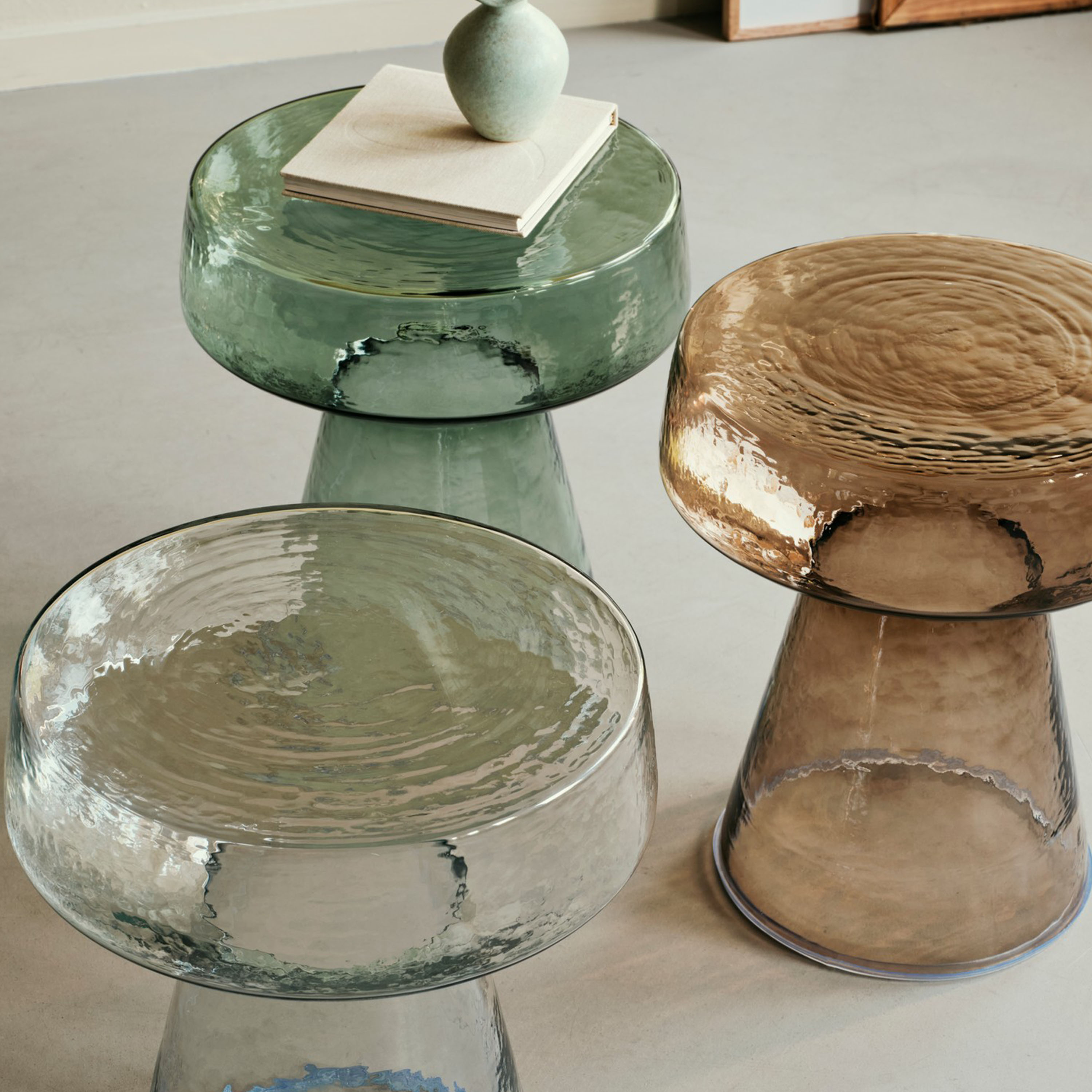 Broste Copenhagen Clara Sivupöytä Vihreä 44cm