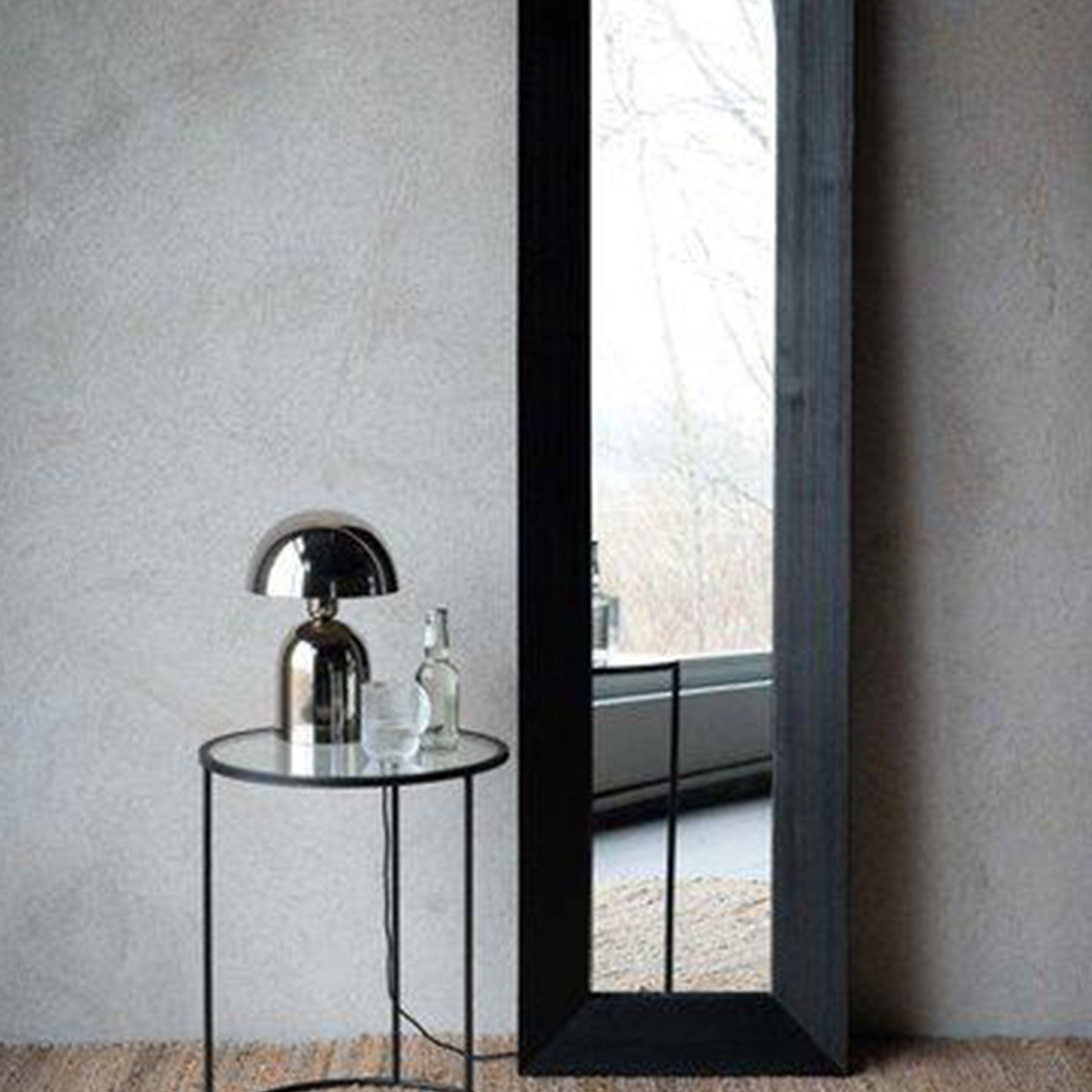 Wikholm Form Rome Tischlampe Chrom 45 cm