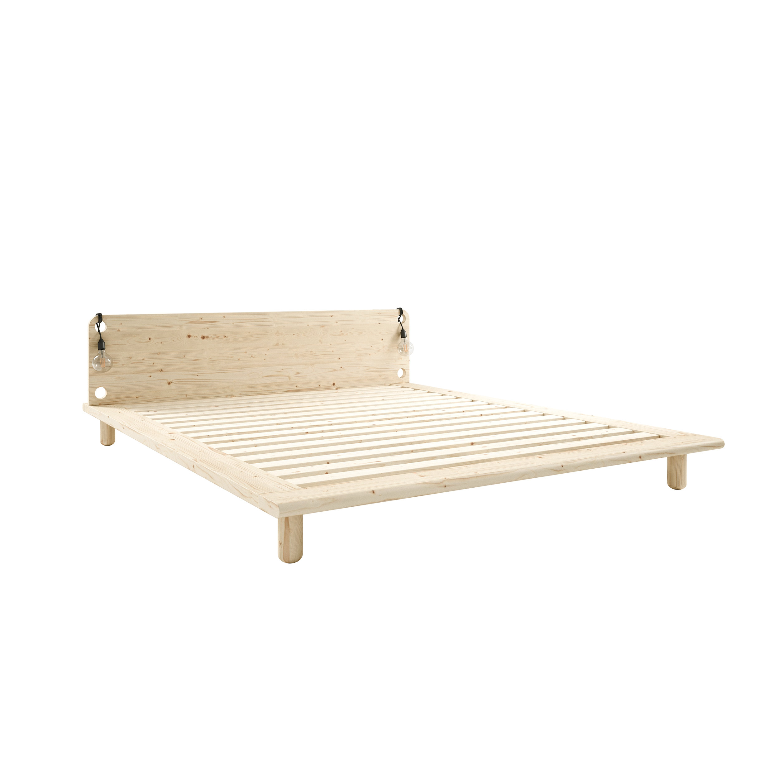 Karup Design - Peek Sängram inkl Sänglampa Natur 140cm - Beige