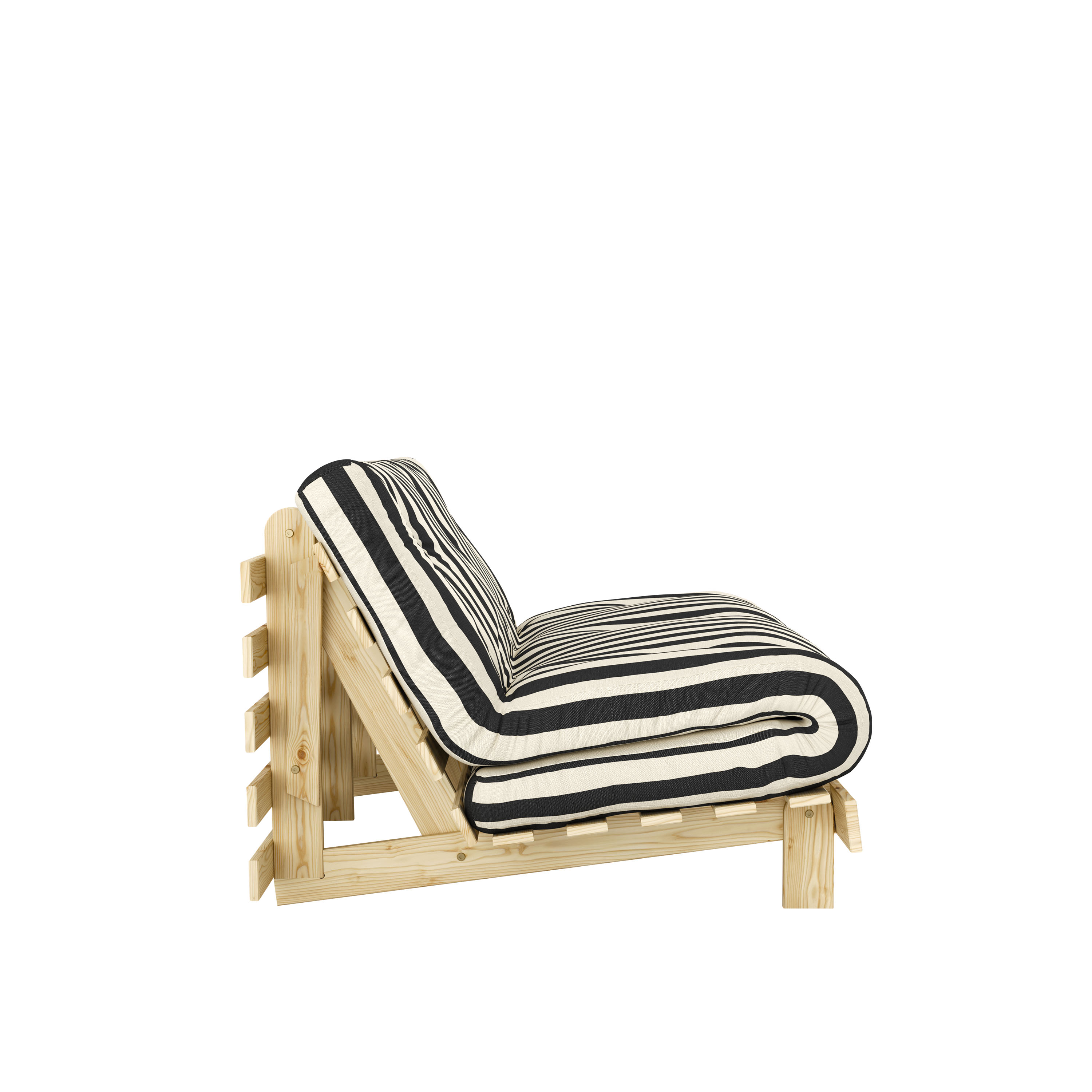 Karup Design Roots Bäddsoffa Natur/Black White 160cm
