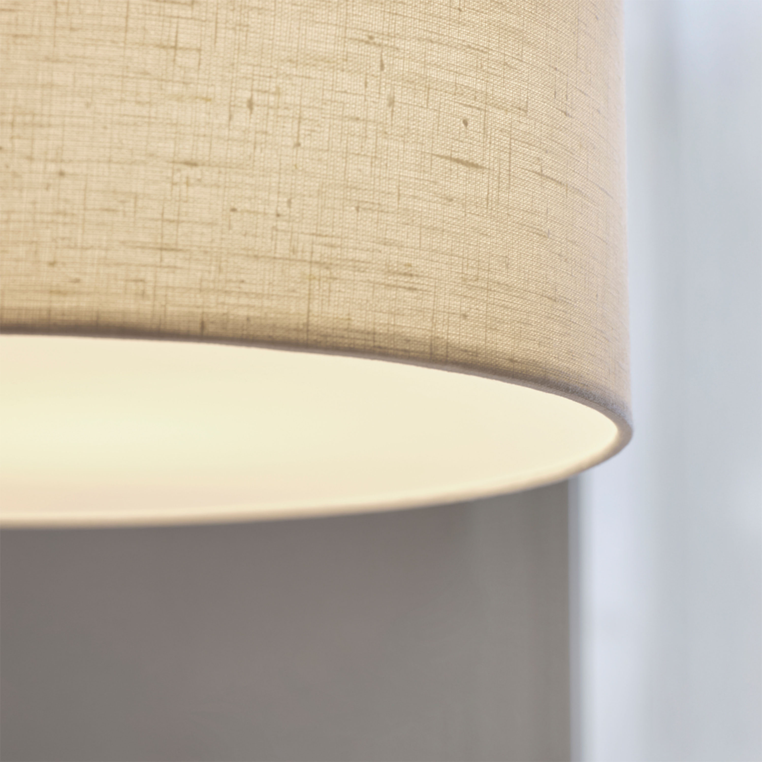Belid Soft Taklampa Linne Natur/Metallic Bronze Ø44
