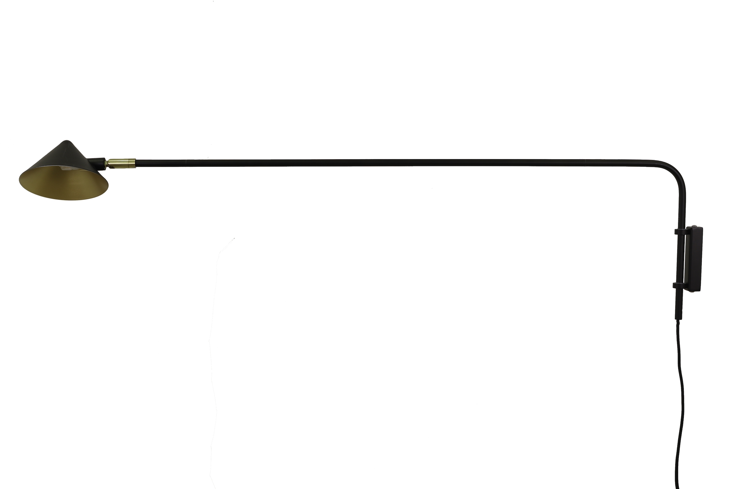 Watt &amp; Veke Kelly Lange Wandleuchte Schwarz