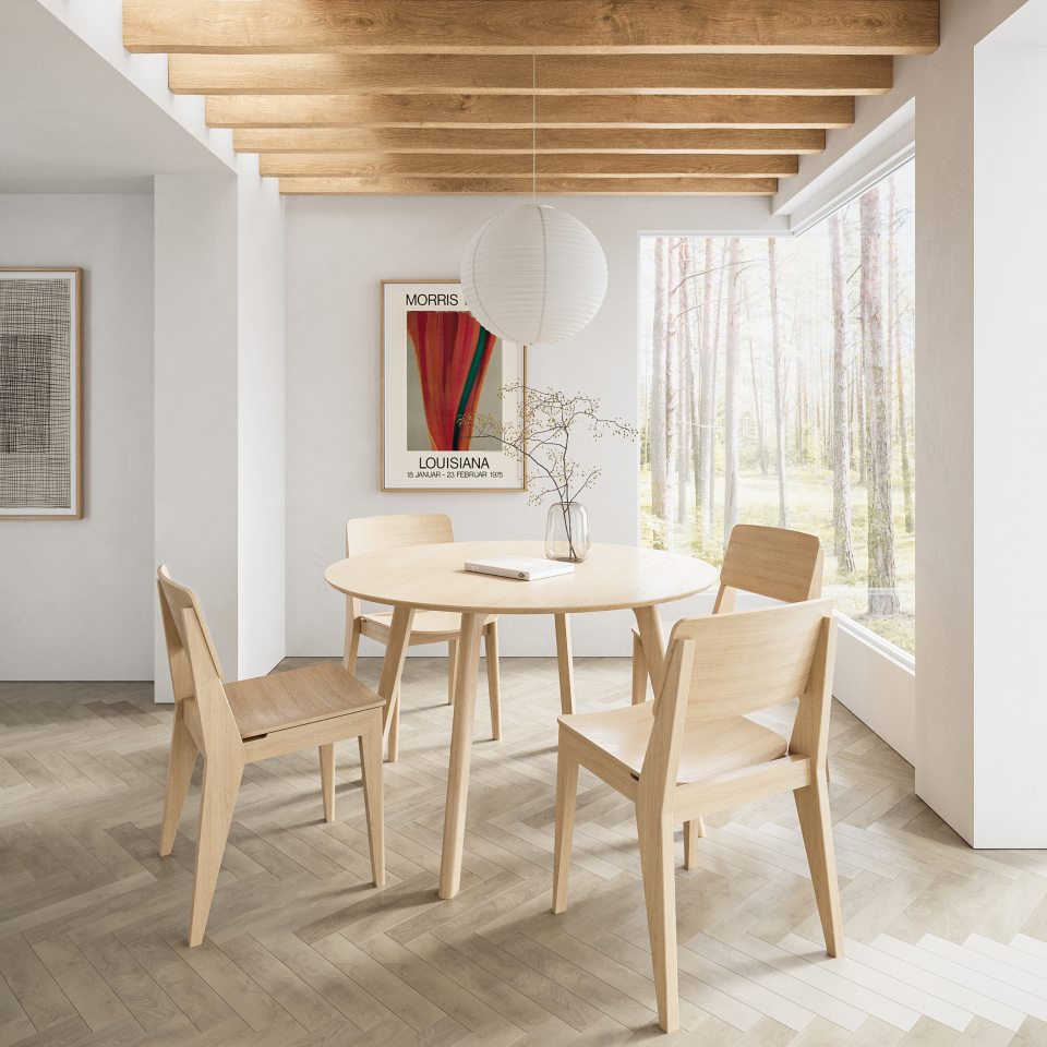 Cinas Elvo Tisch aus Bambus Ø120