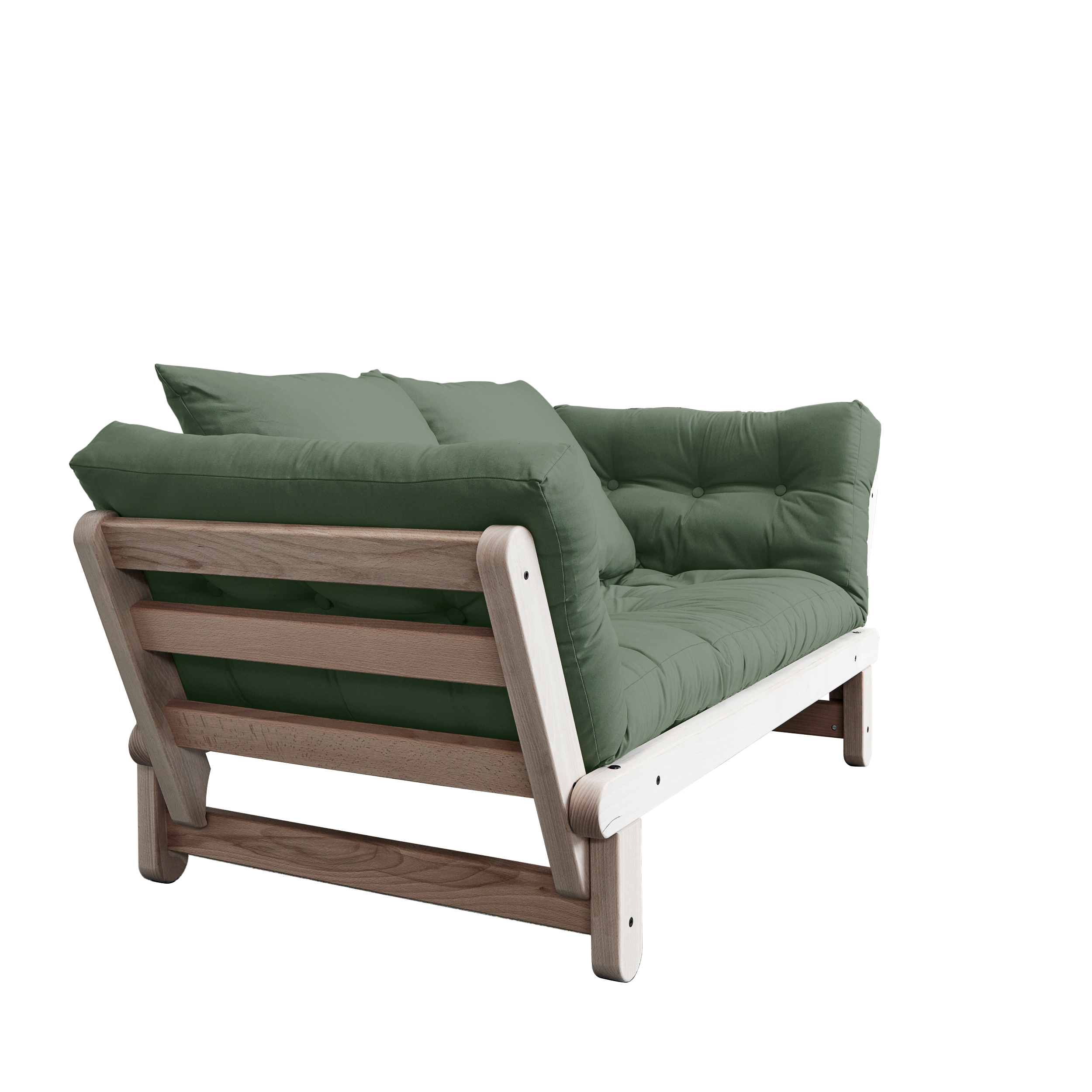 Karup Design Beat Bäddsoffa Natur/Olive Green 200cm